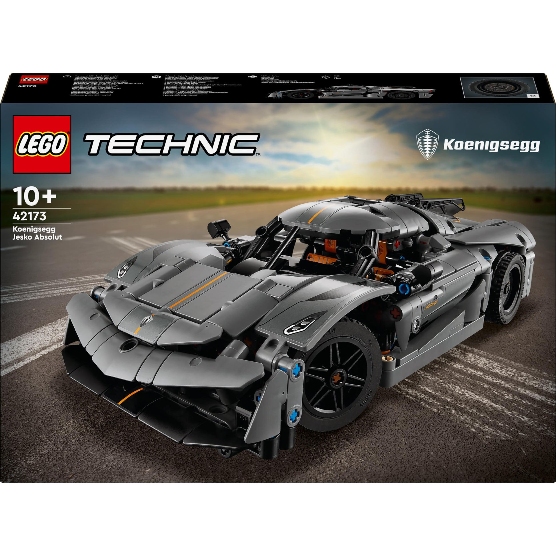 LEGO® Technic Koenigsegg Jesko Absolut Grey Hypercar 42173