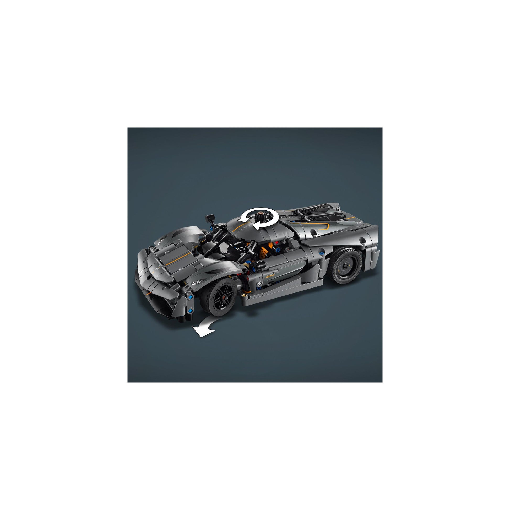 LEGO® Technic Koenigsegg Jesko Absolut Grey Hypercar 42173