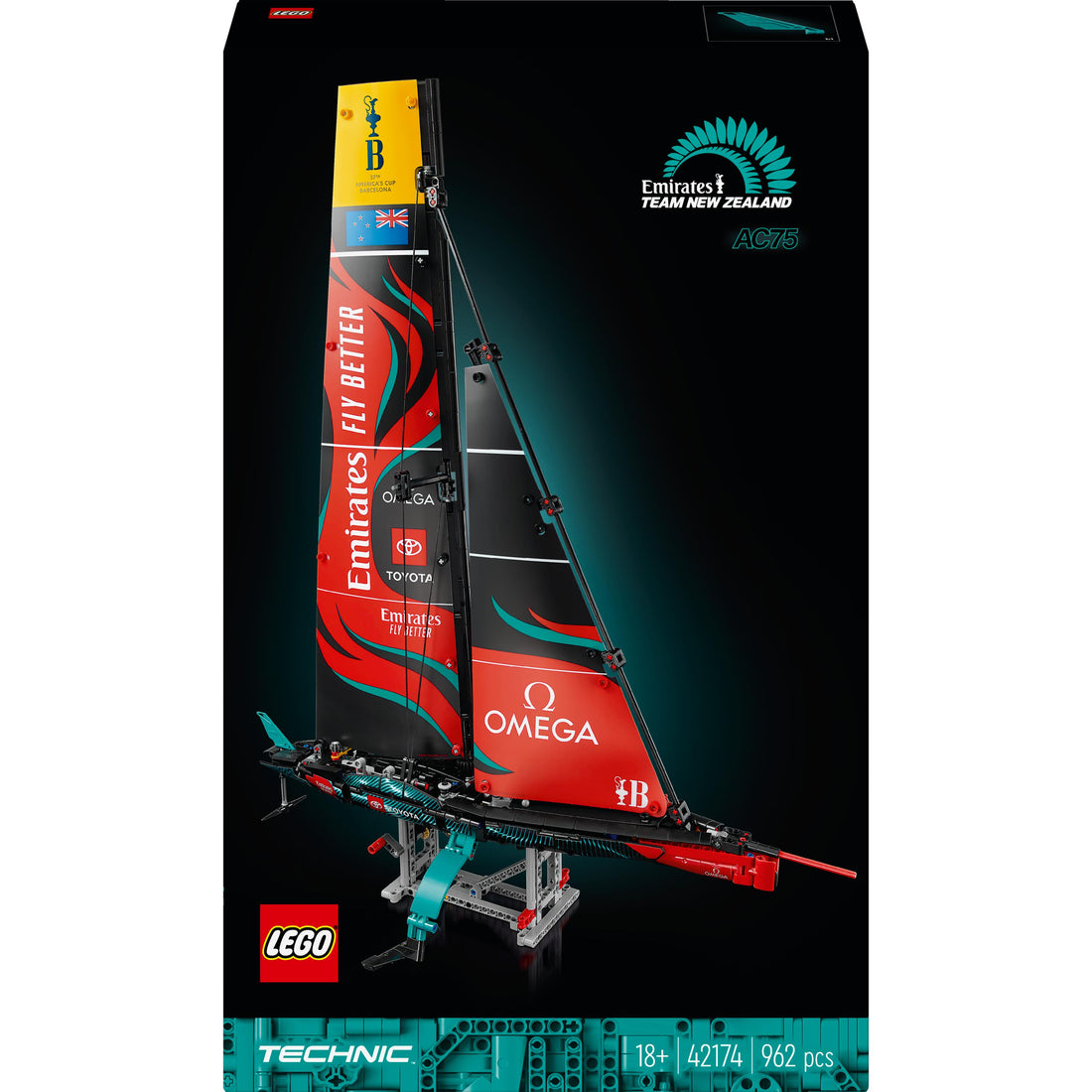 يخت Emirates Team New Zealand AC75 42174 من LEGO® Technic