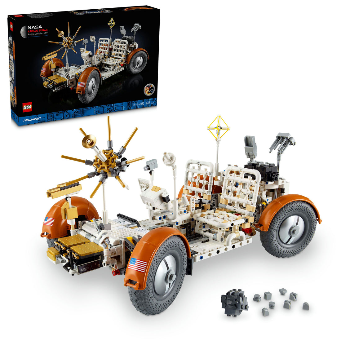 عربة استكشاف قمرية لبرنامج NASA Apollo - LRV 42182 من LEGO® Technic