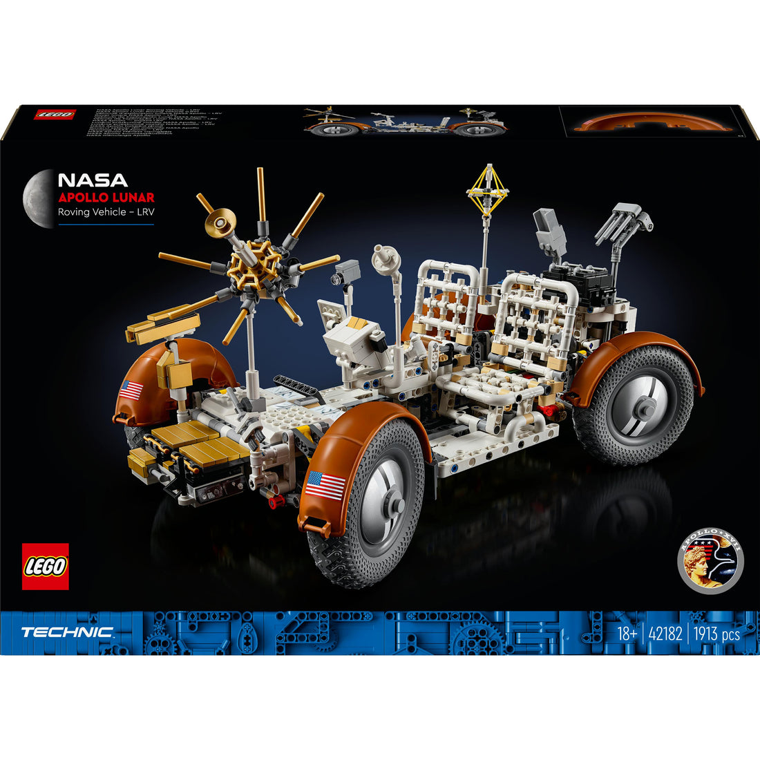 عربة استكشاف قمرية لبرنامج NASA Apollo - LRV 42182 من LEGO® Technic