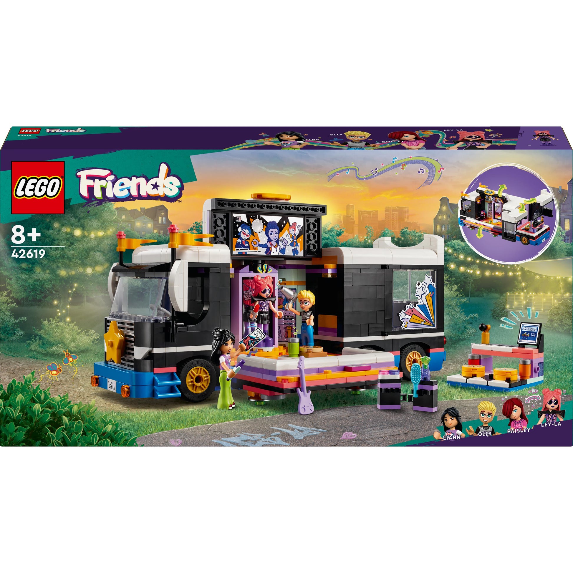 LEGO® Friends Pop Star Music Tour Bus Toy 42619