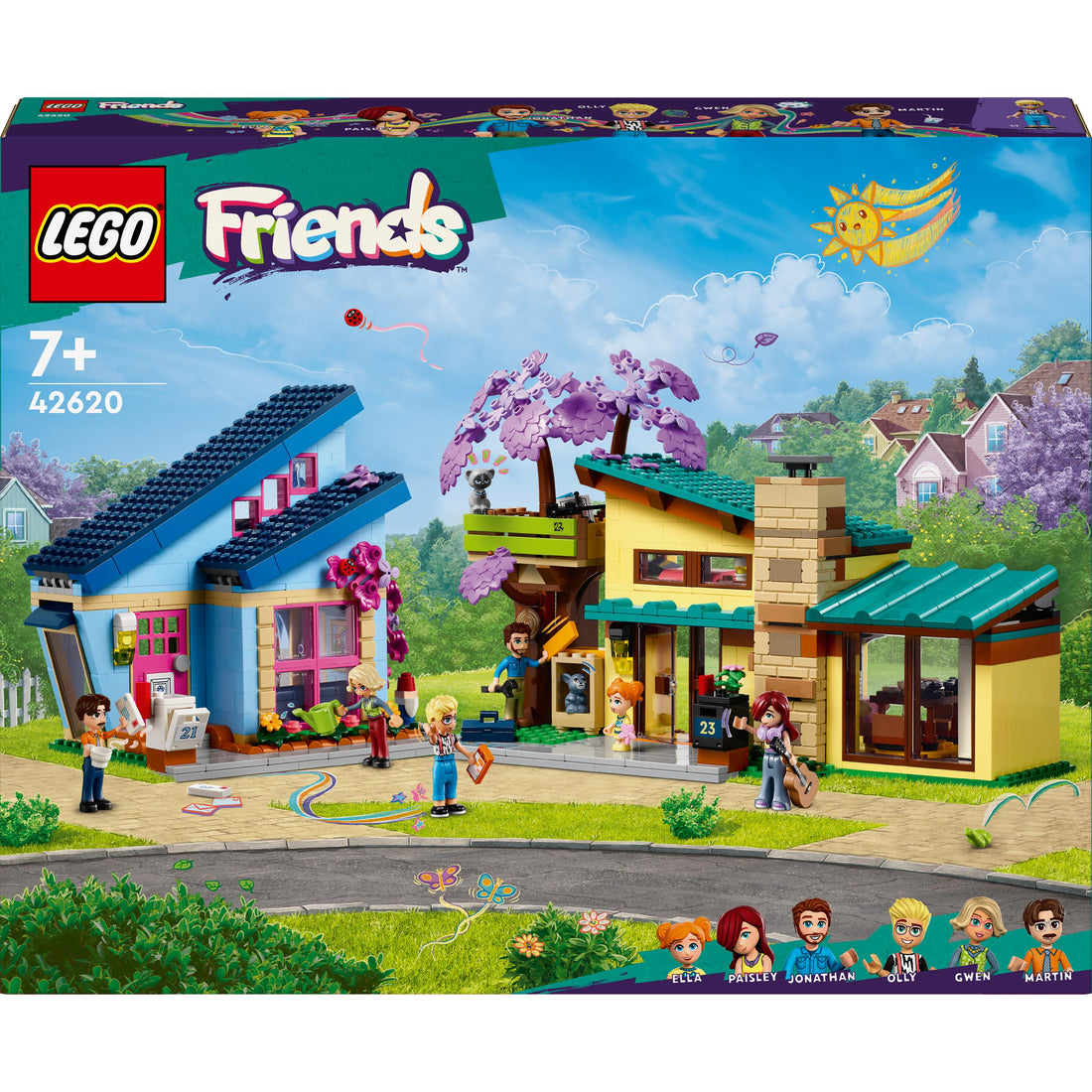 LEGO® Friends Olly and Paisley's Family Houses 42620