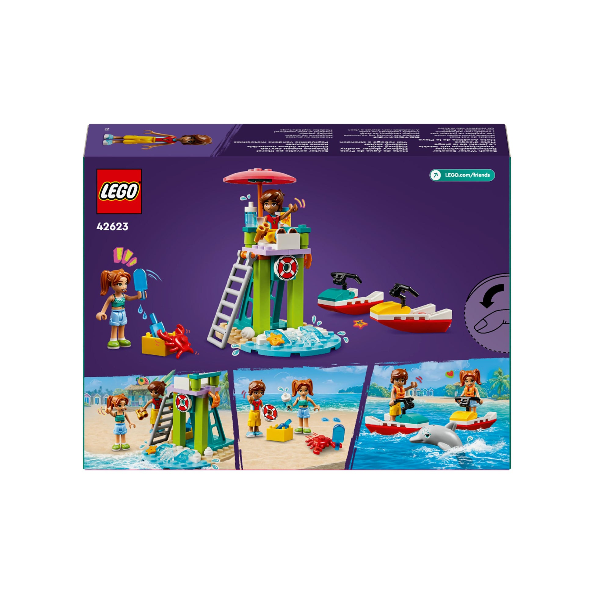 LEGO® Friends Beach Water Scooter Lifeguard Toy 42623