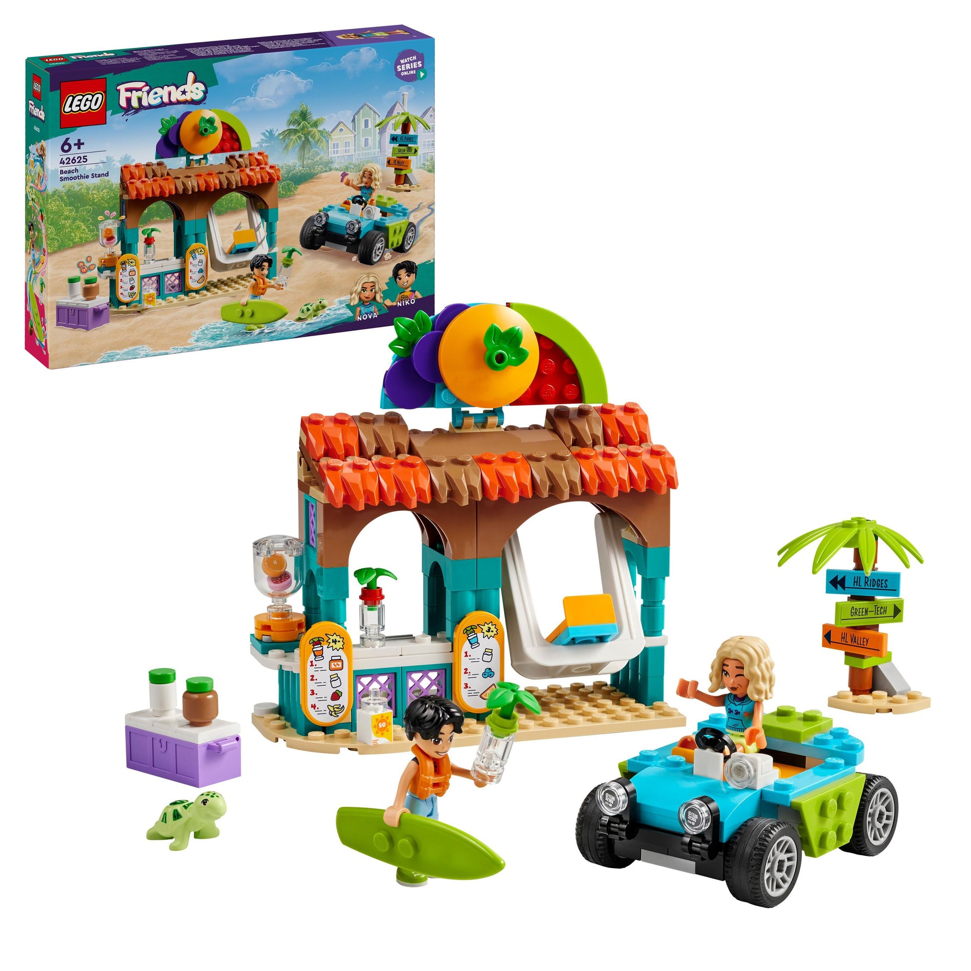 LEGO® Friends Beach Smoothie Stand, Play Food Set 42625