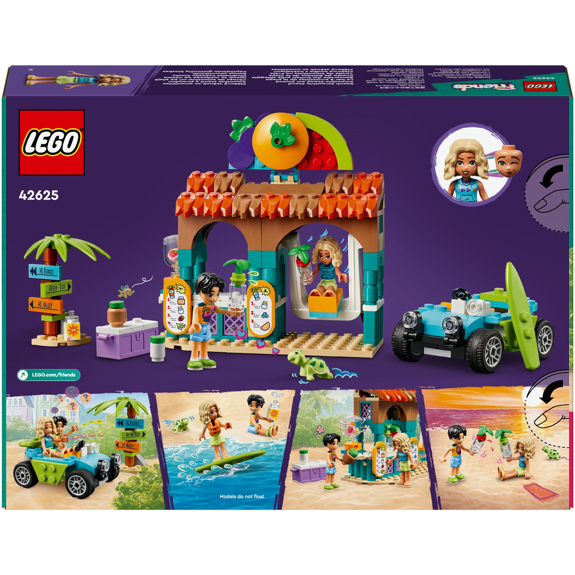 LEGO® Friends Beach Smoothie Stand, Play Food Set 42625