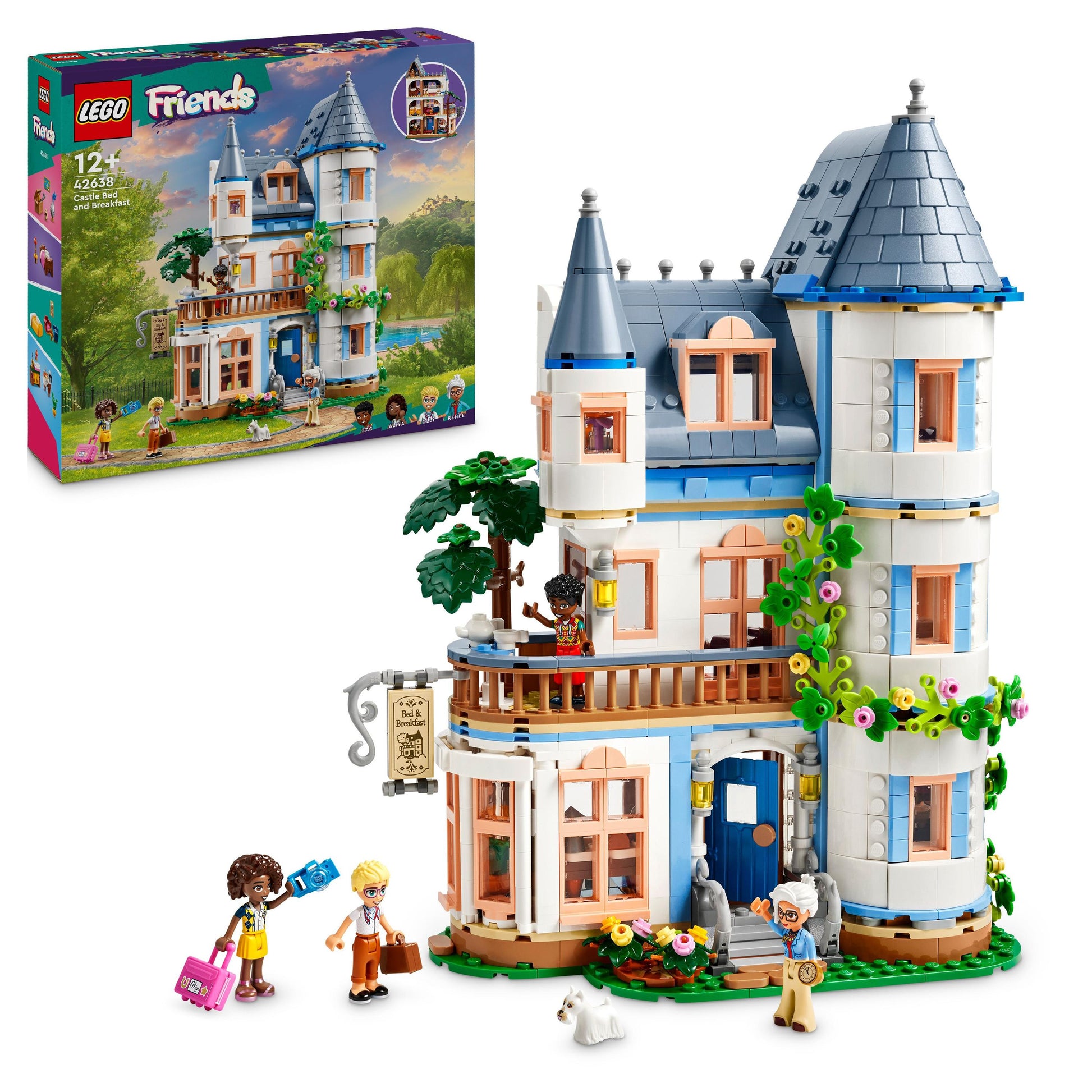 LEGO® Friends Castle Bed and Breakfast Hotel Playset 42638