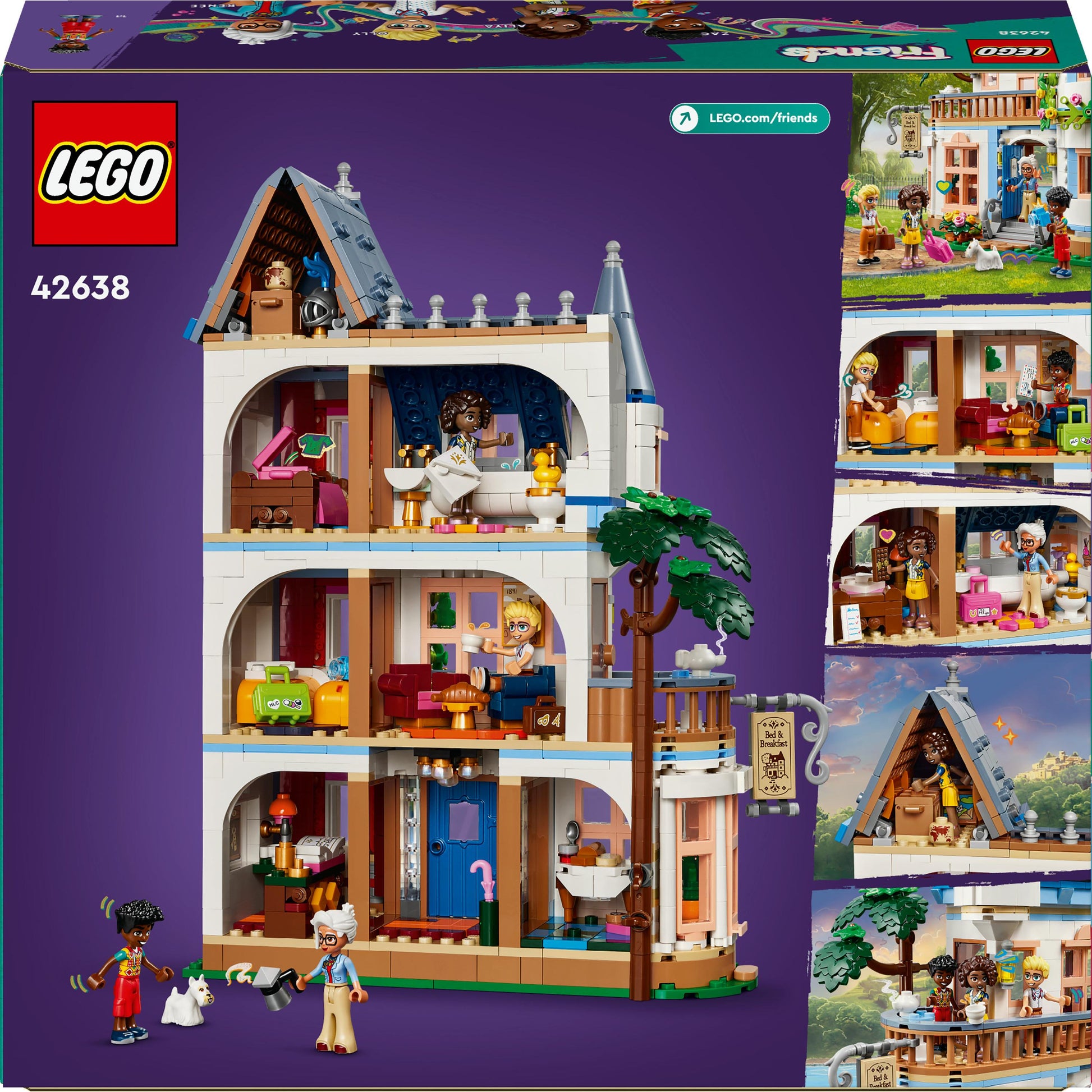 LEGO® Friends Castle Bed and Breakfast Hotel Playset 42638