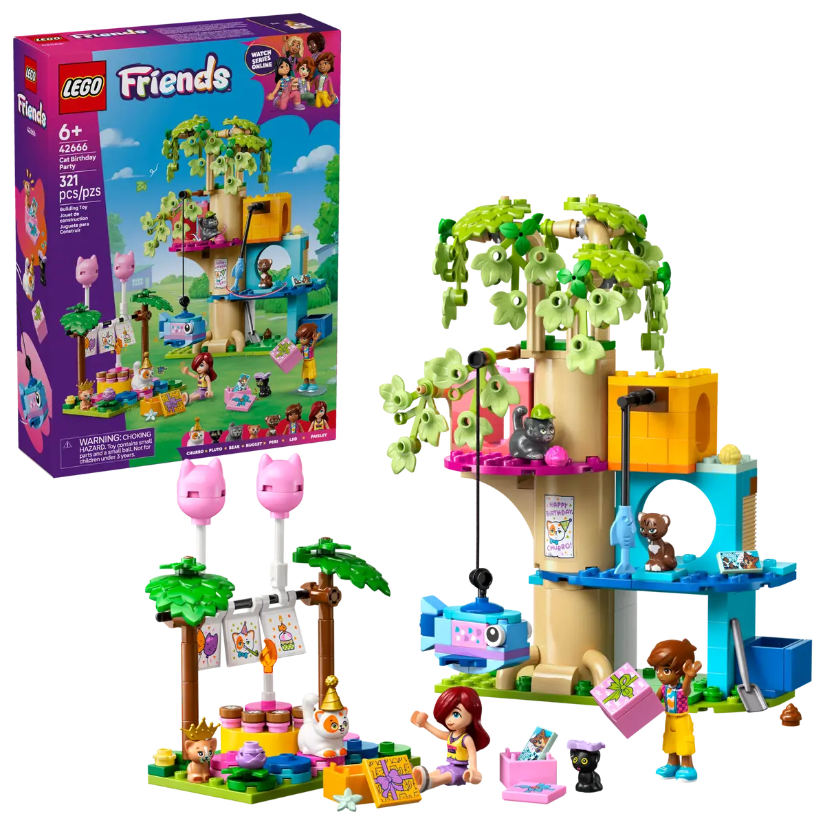 LEGO 42666 Cat Birthday Party & Tree House