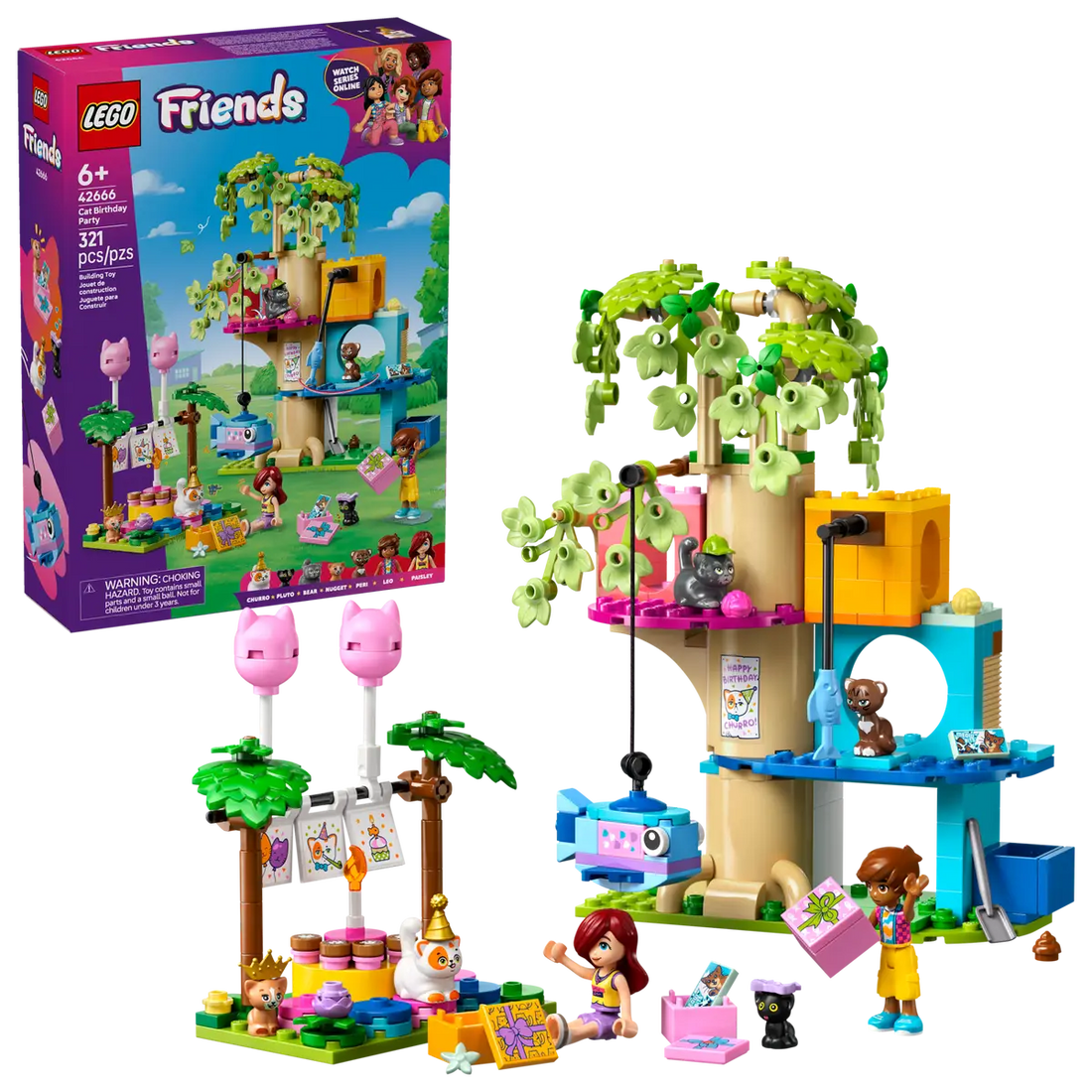 LEGO 42666 Cat Birthday Party & Tree House