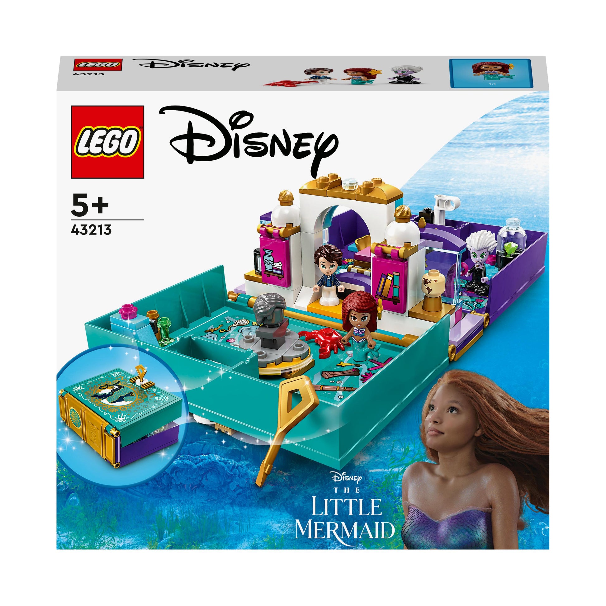 LEGO® | Disney The Little Mermaid Story Book 43213 Building Toy Set (134 Pieces)