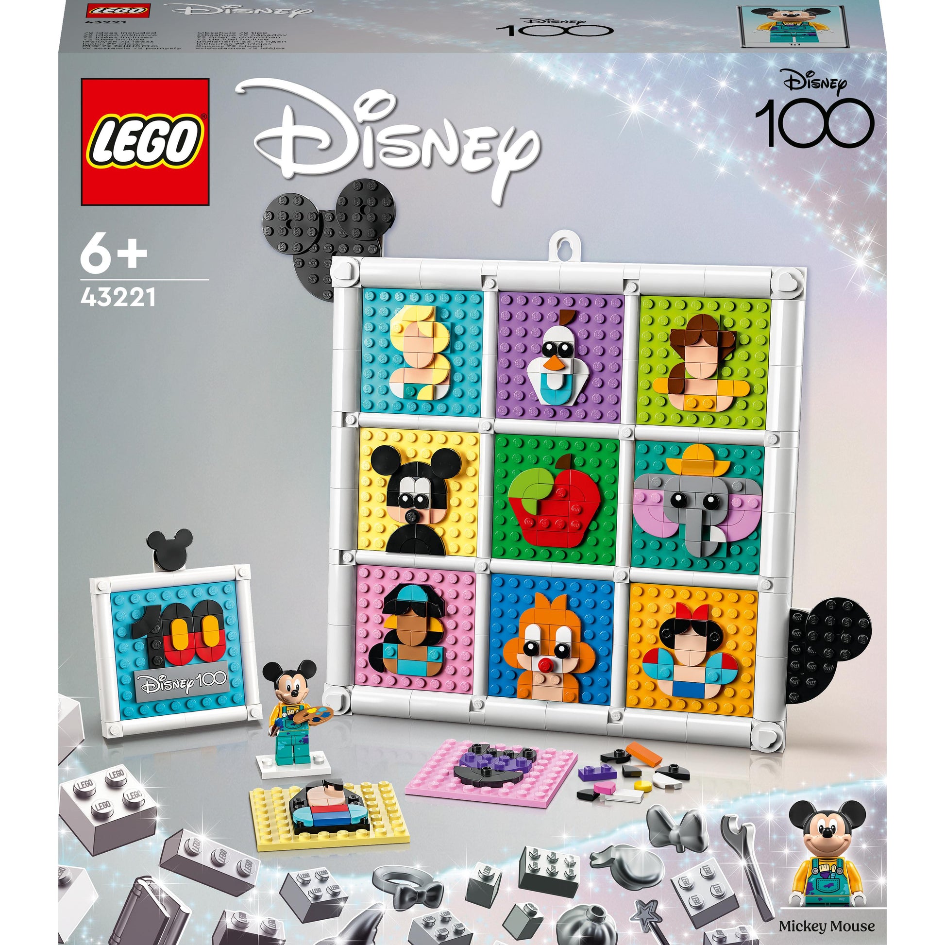 LEGO® _ Disney 100 Years of Disney Animation Icons 43221 Building Toy Set (1,022 Pcs)