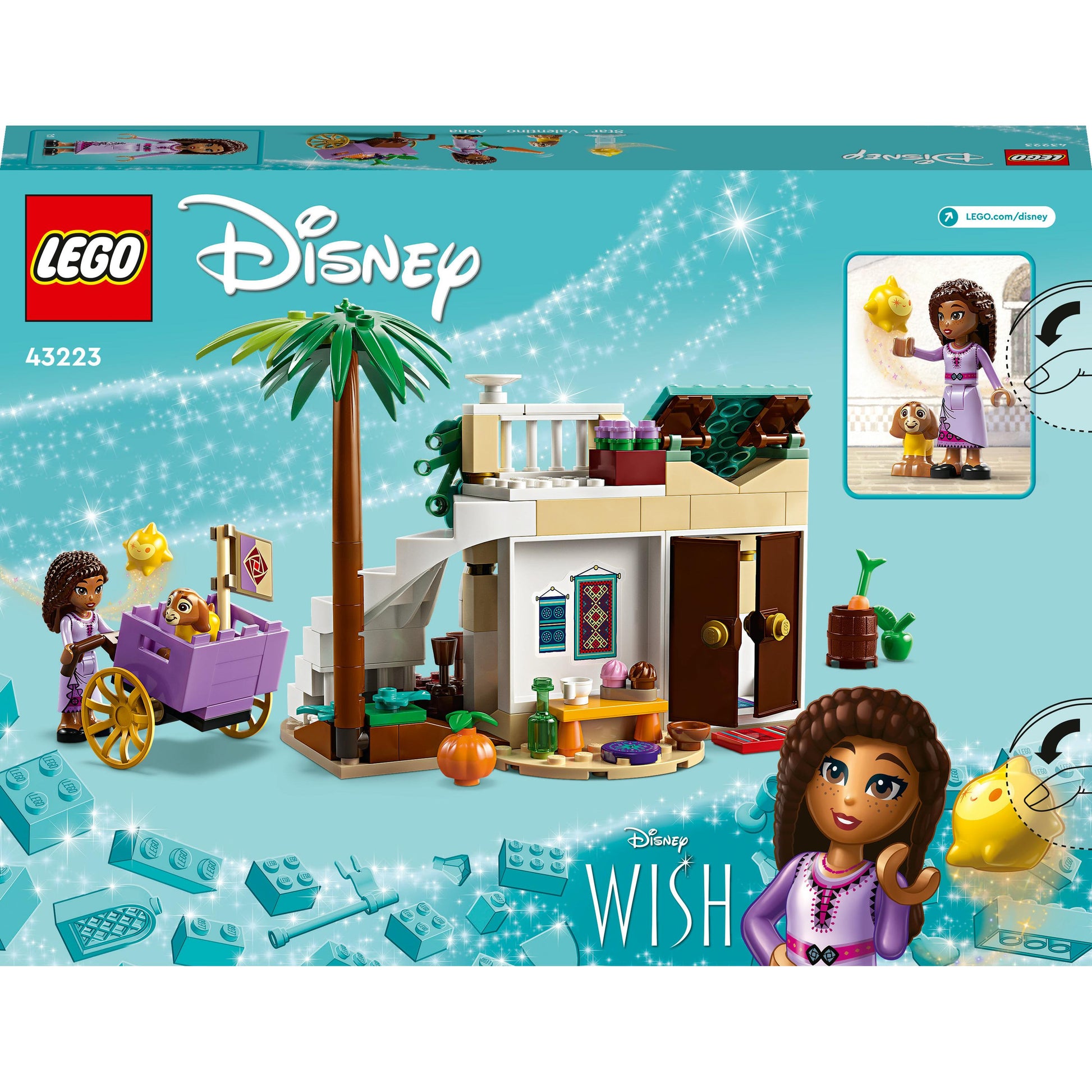 LEGO® _ Disney Asha in the City of Rosas 43223 Building Toy Set (154 Pieces)