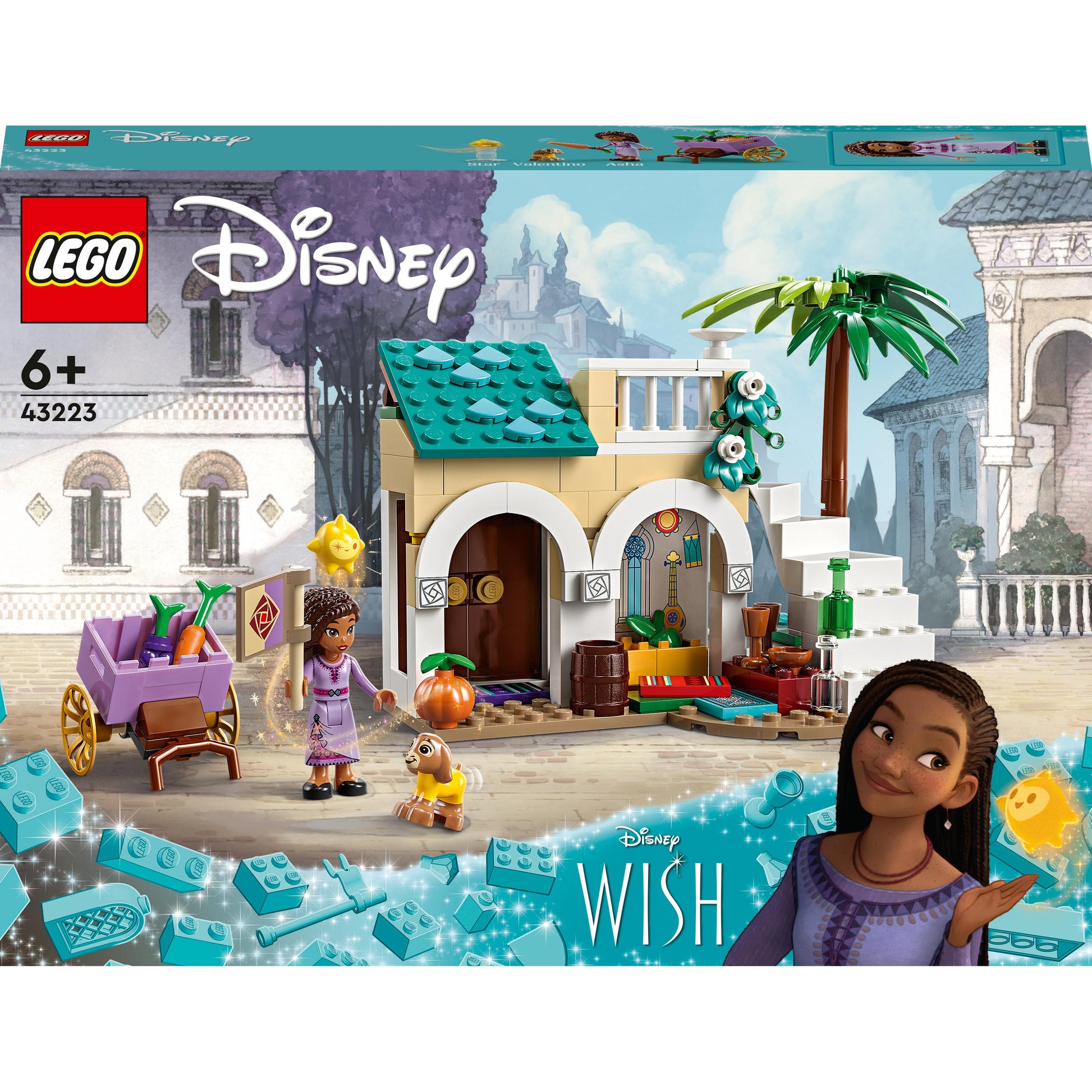 LEGO® _ Disney Asha in the City of Rosas 43223 Building Toy Set (154 Pieces)