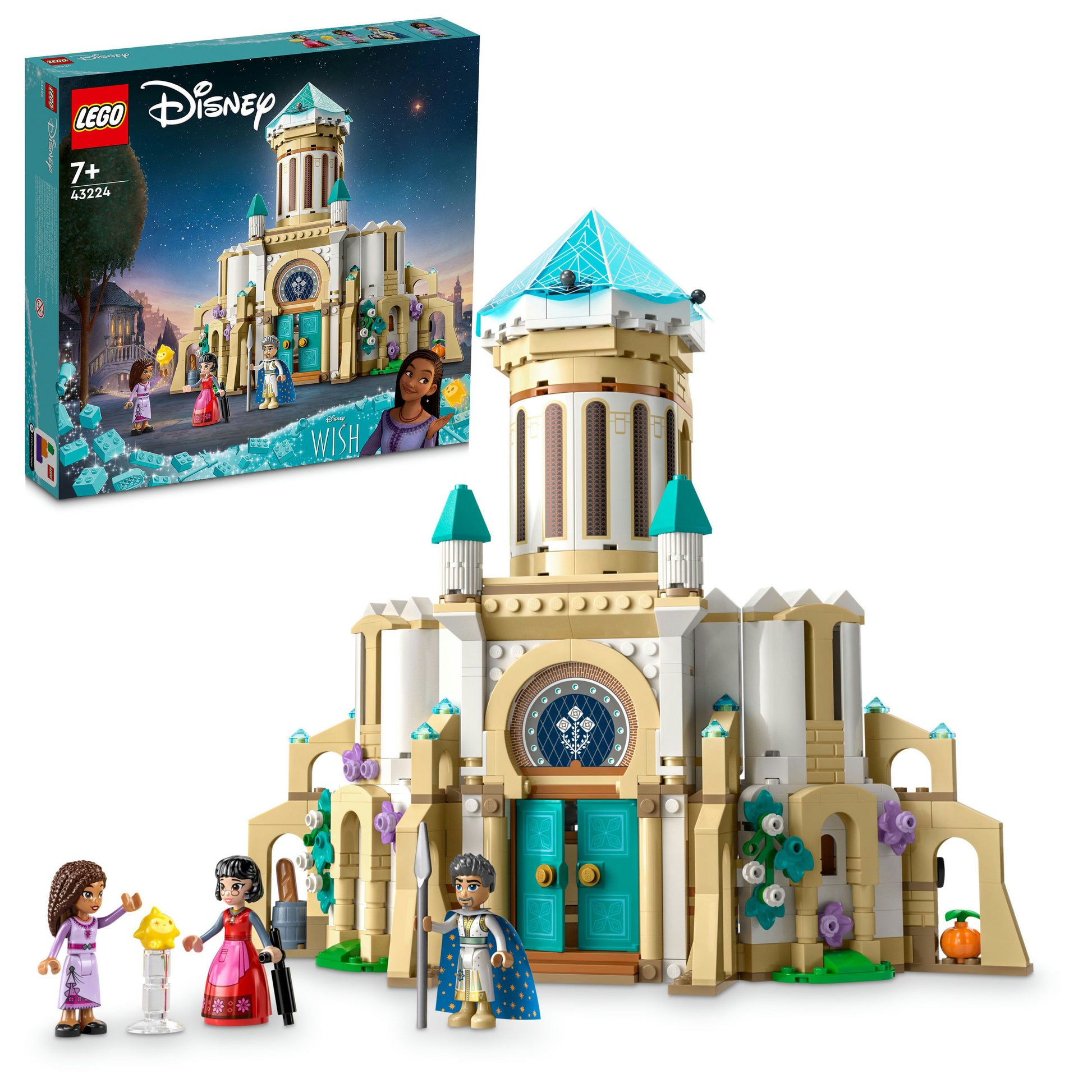 LEGO® _ Disney King Magnifico’s Castle 43224 Building Toy Set (613 Pieces)