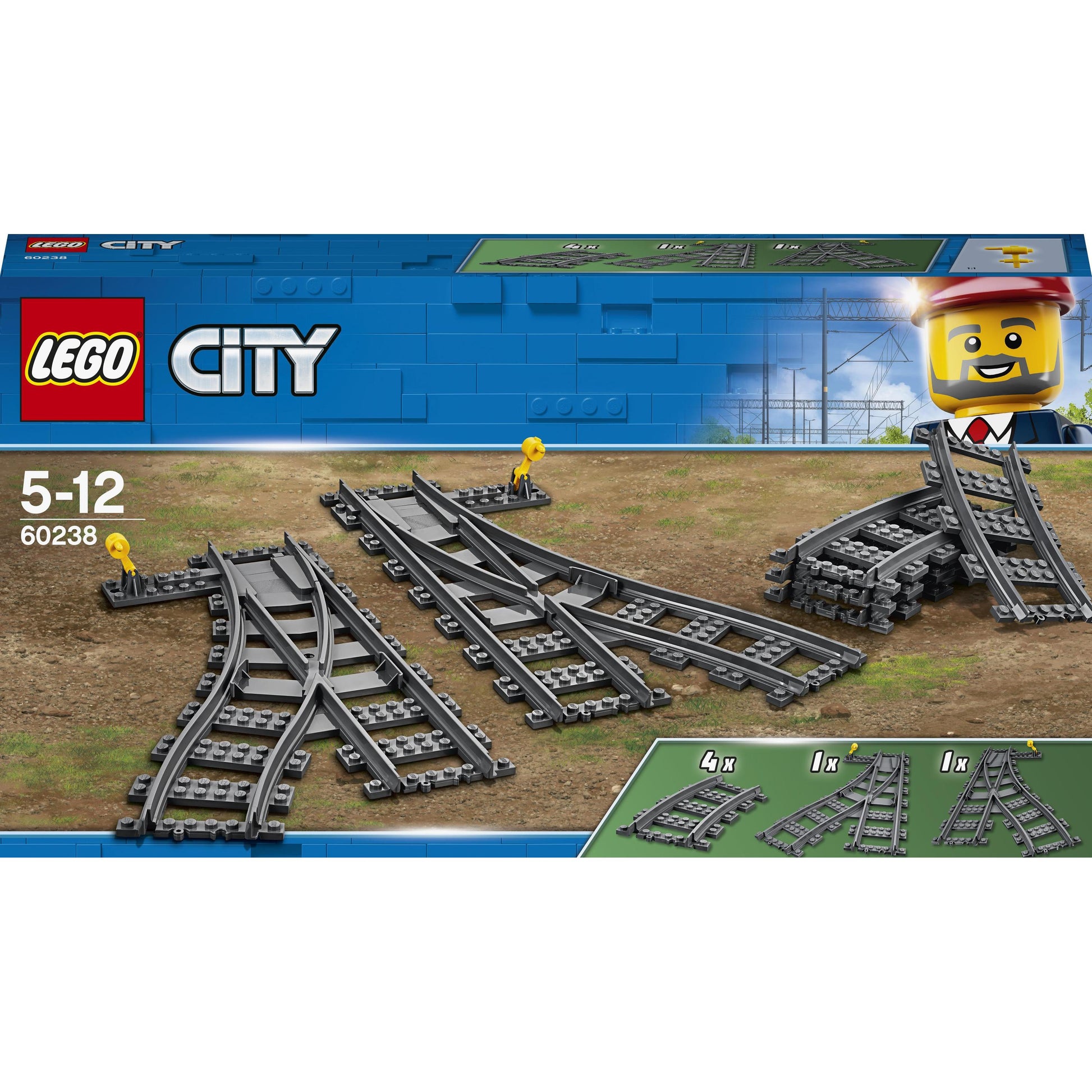 LEGO® City Switch Tracks 60238 Train Toy