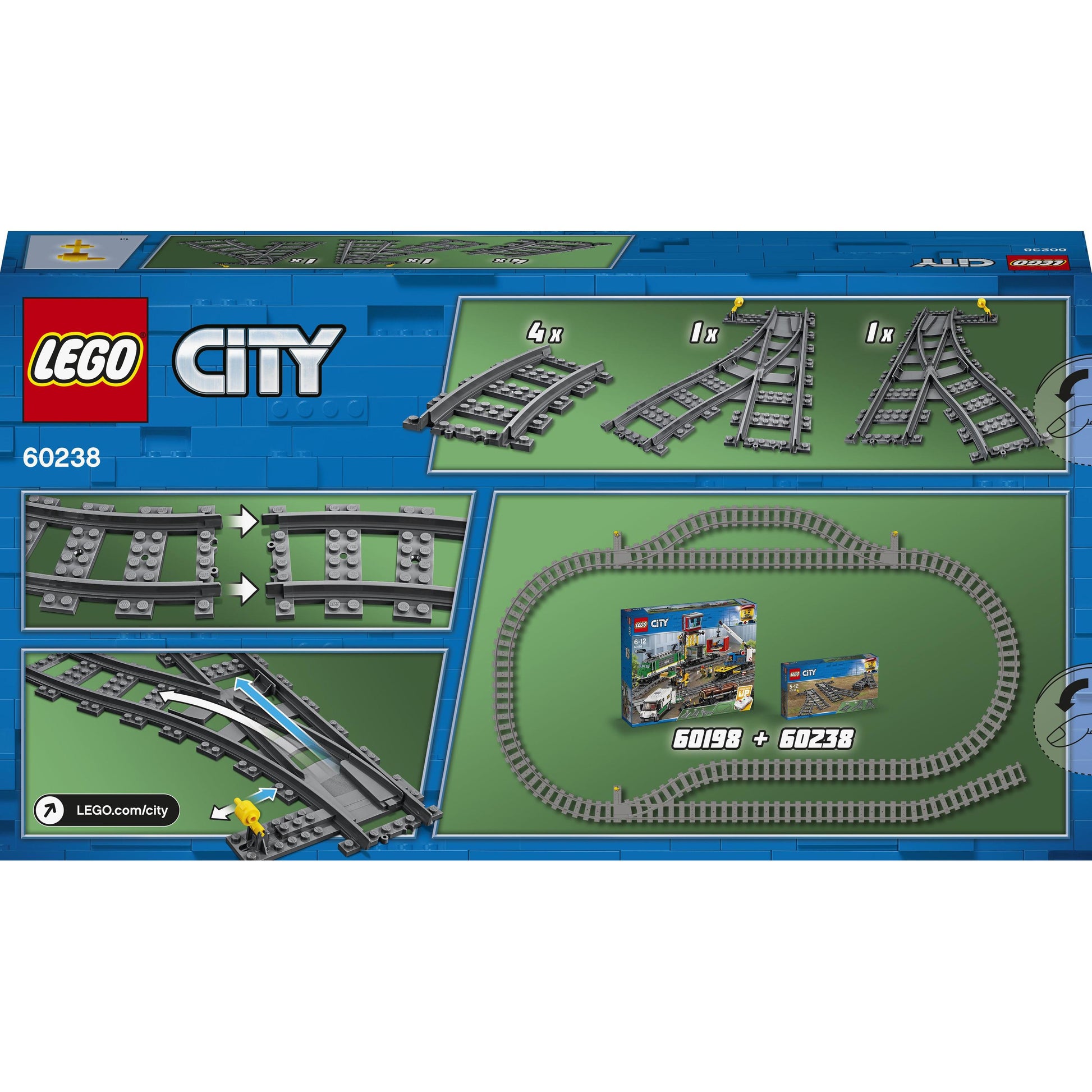 LEGO® City Switch Tracks 60238 Train Toy