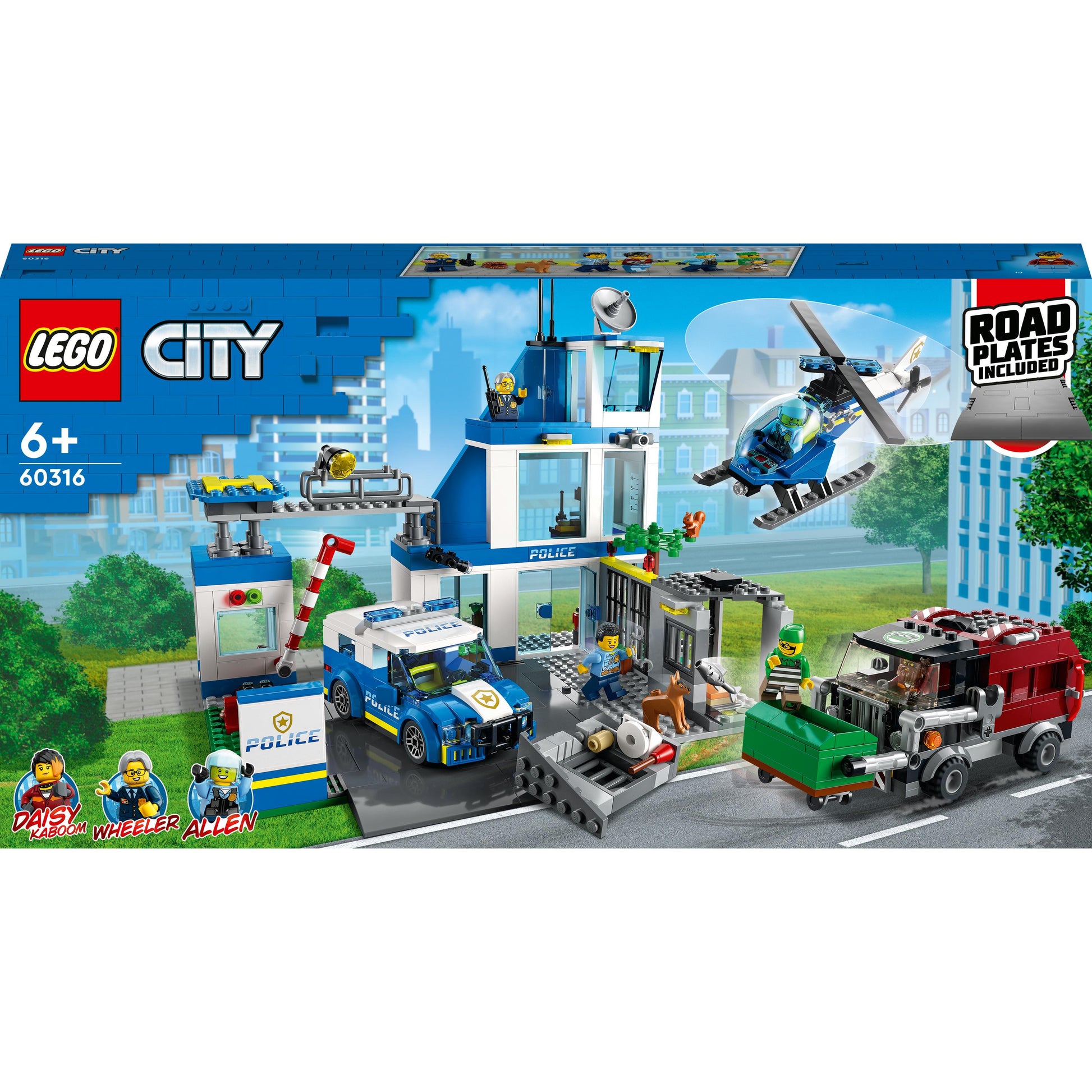 LEGO® City Police Station 60316 Building Kit (668 Pieces)