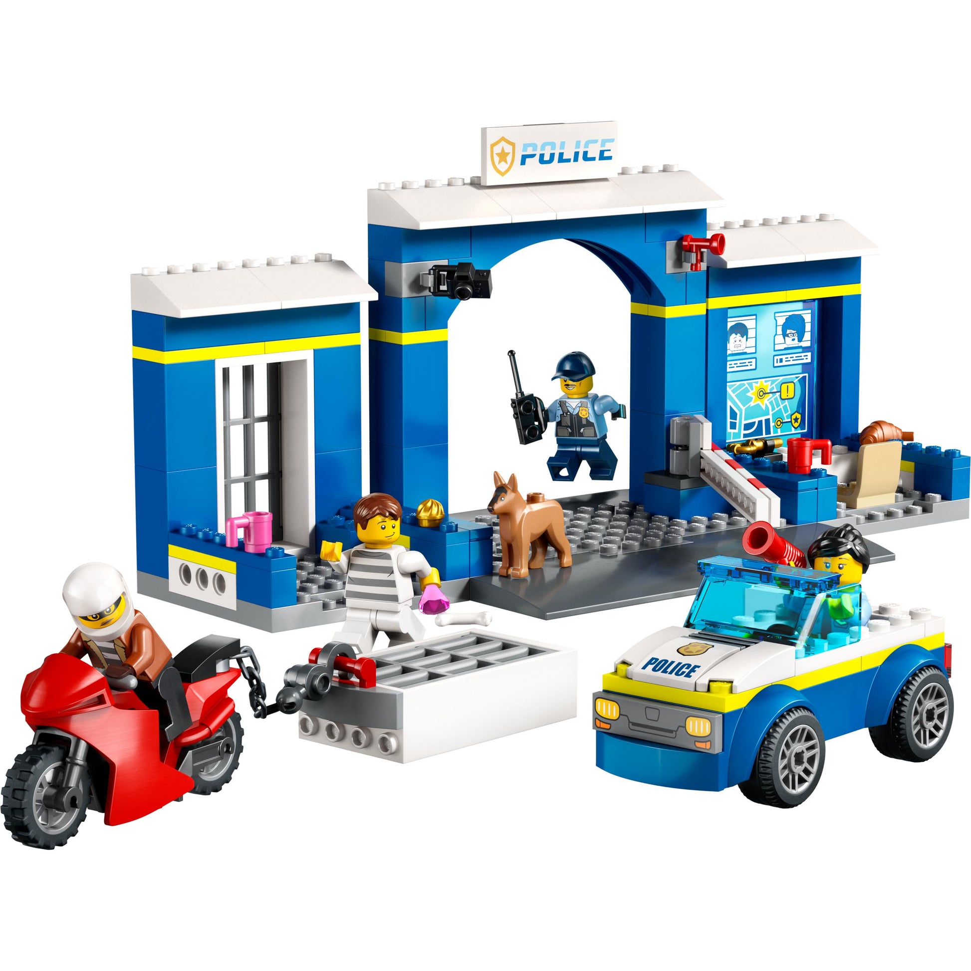 LEGO® City Police Station Chase 60370 Building Toy Set (172 Pieces)