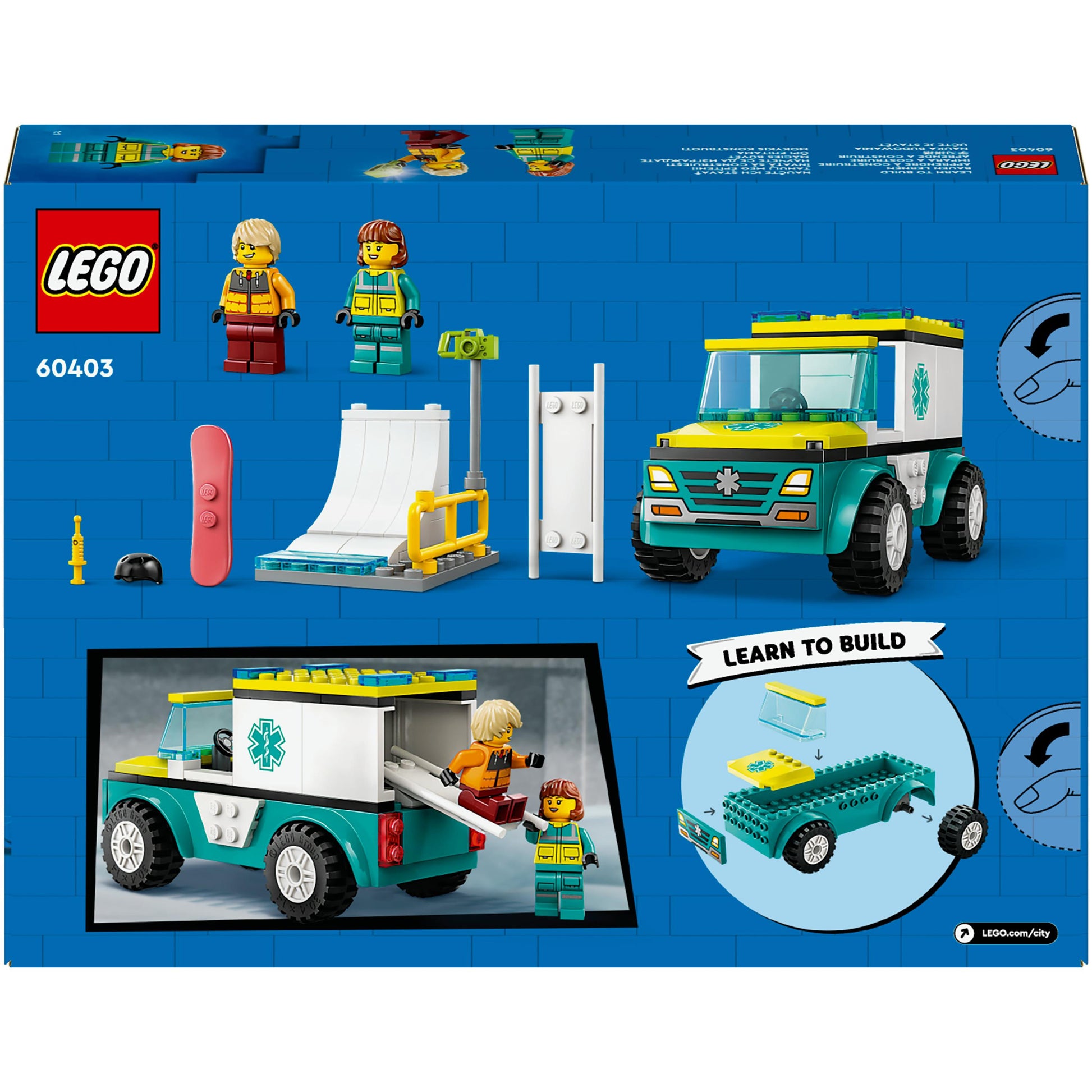 LEGO® City Emergency Ambulance and Snowboarder 60403