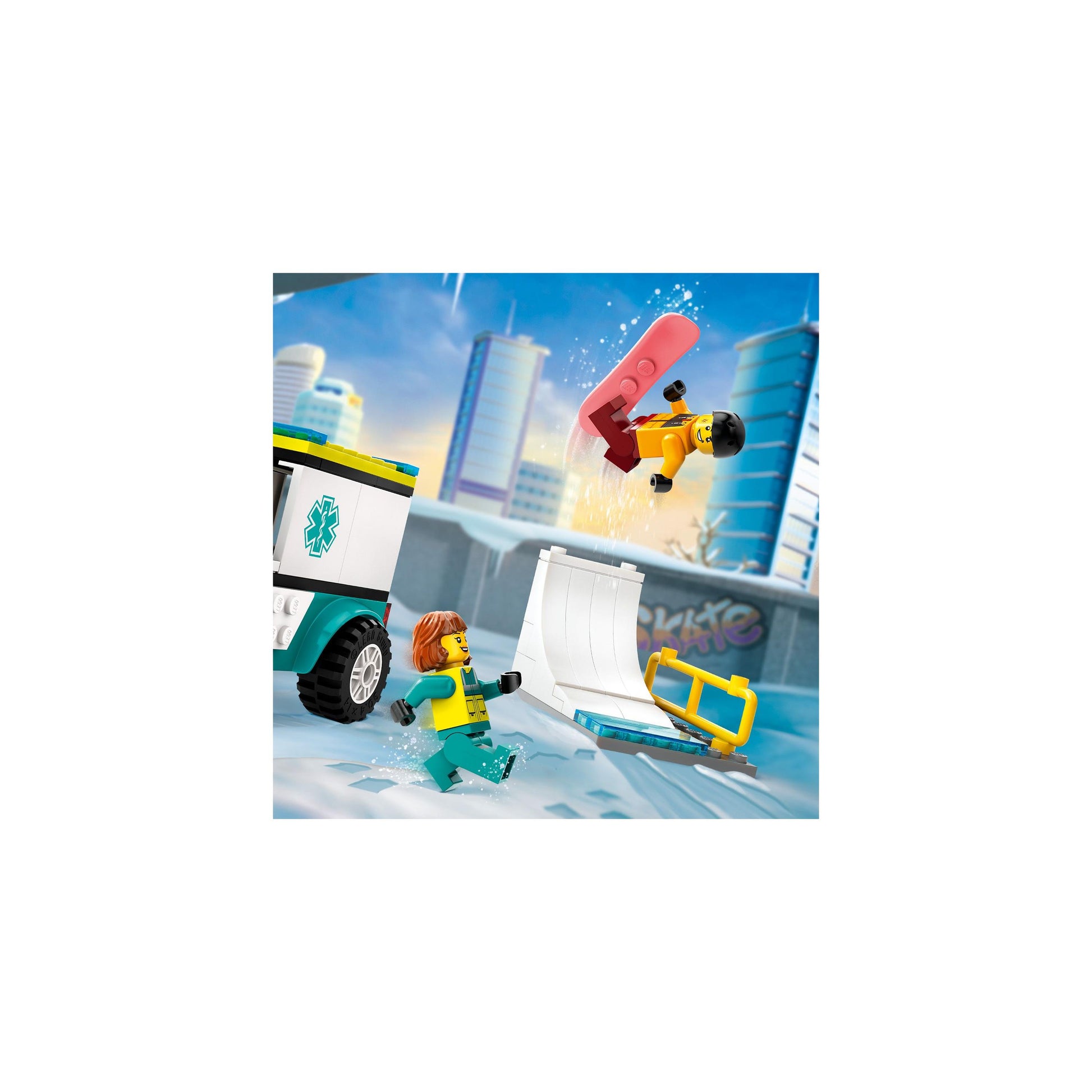 LEGO® City Emergency Ambulance and Snowboarder 60403