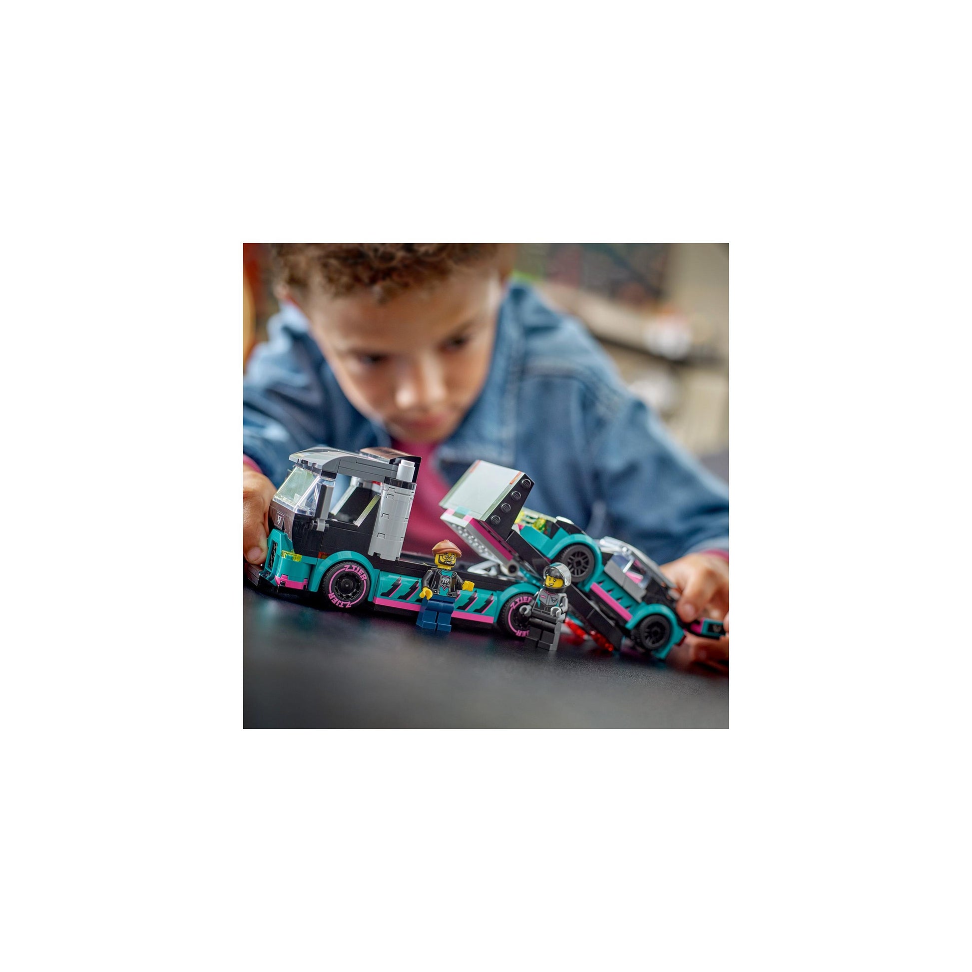 LEGO® City Race Car and Car Carrier Truck Building Toy 60406