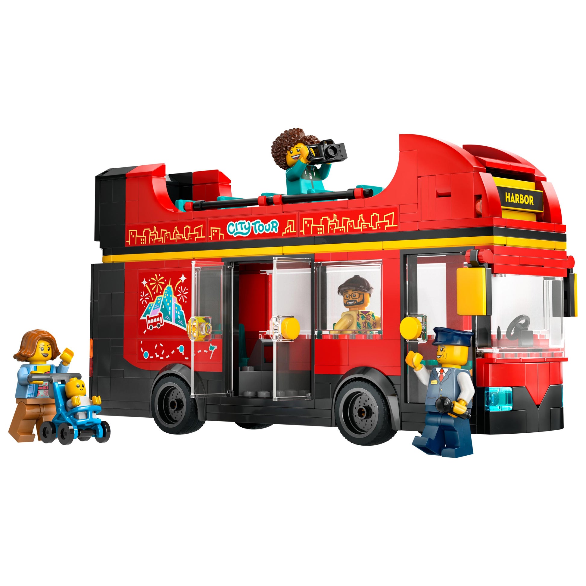 LEGO® City Red Double-Decker Sightseeing Bus Toy 60407