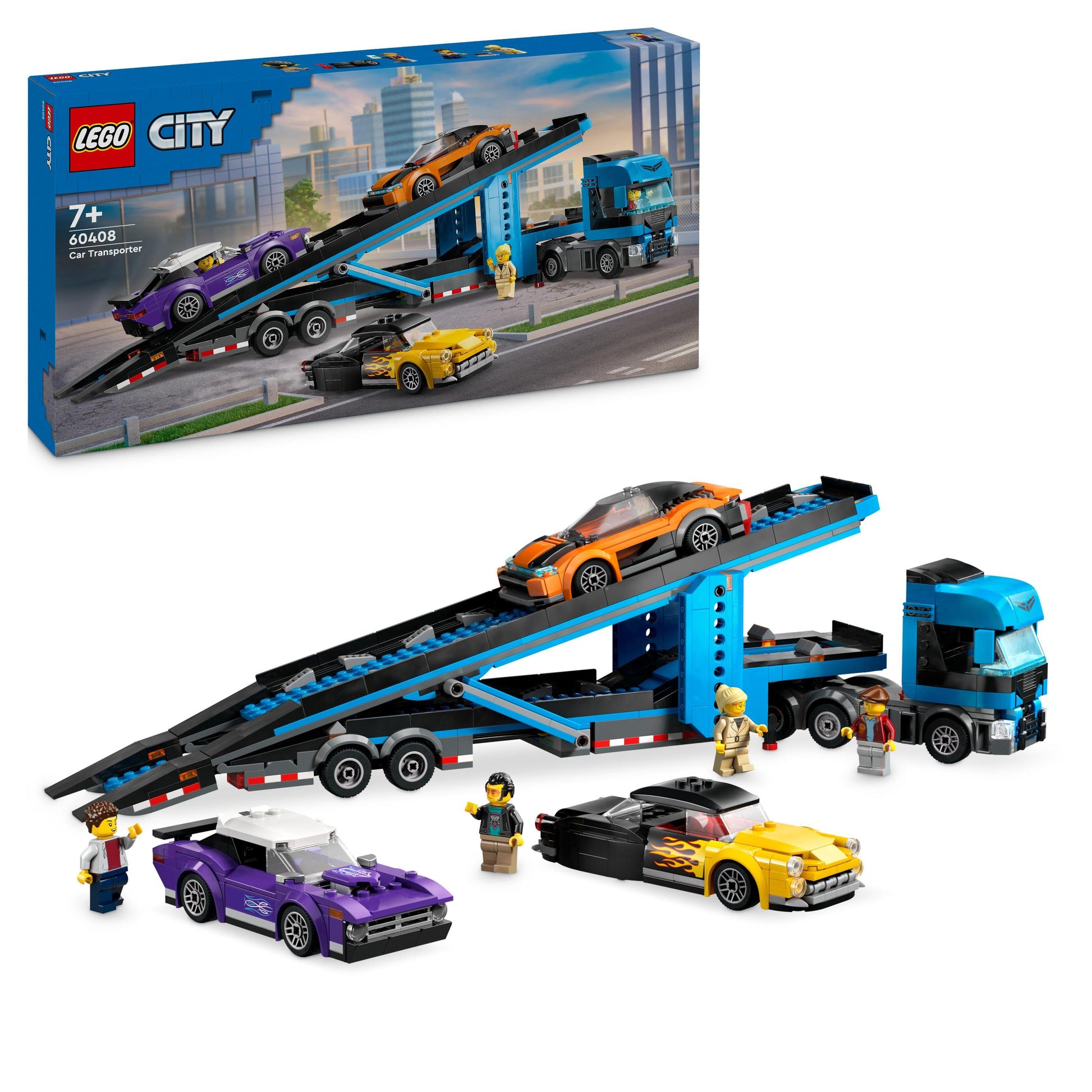 LEGO® City Car Transporter Truck with Sports Cars 60408