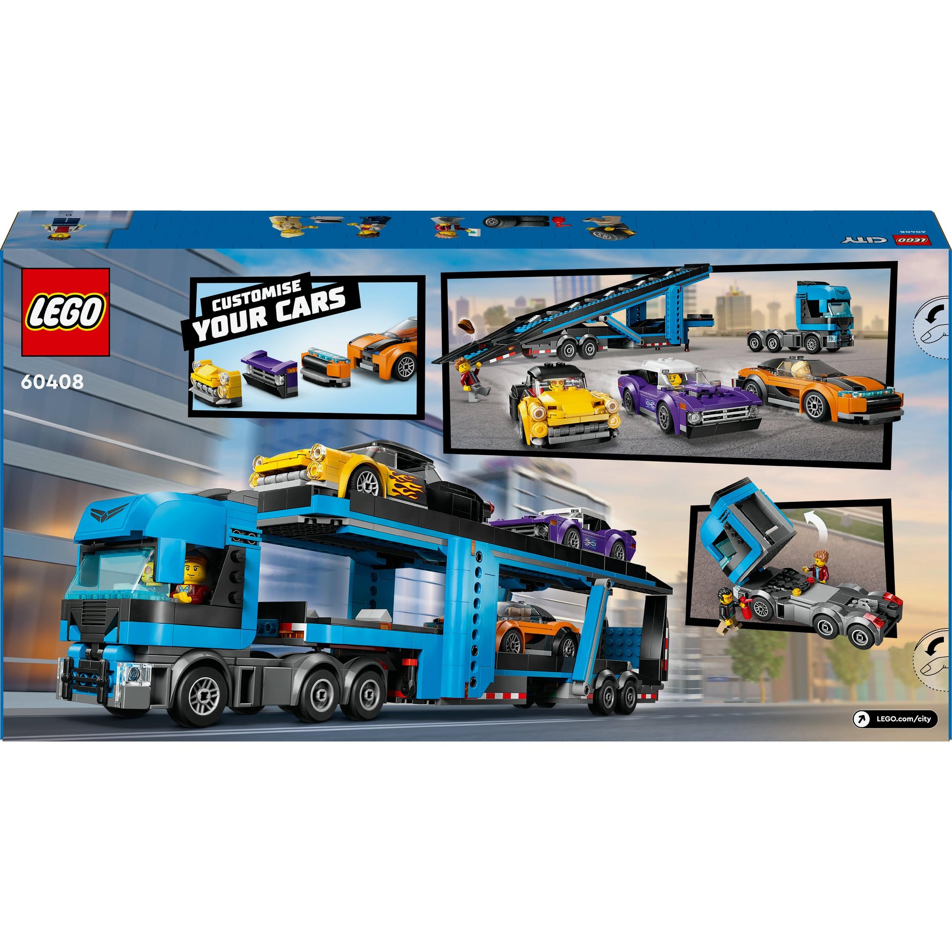 LEGO® City Car Transporter Truck with Sports Cars 60408