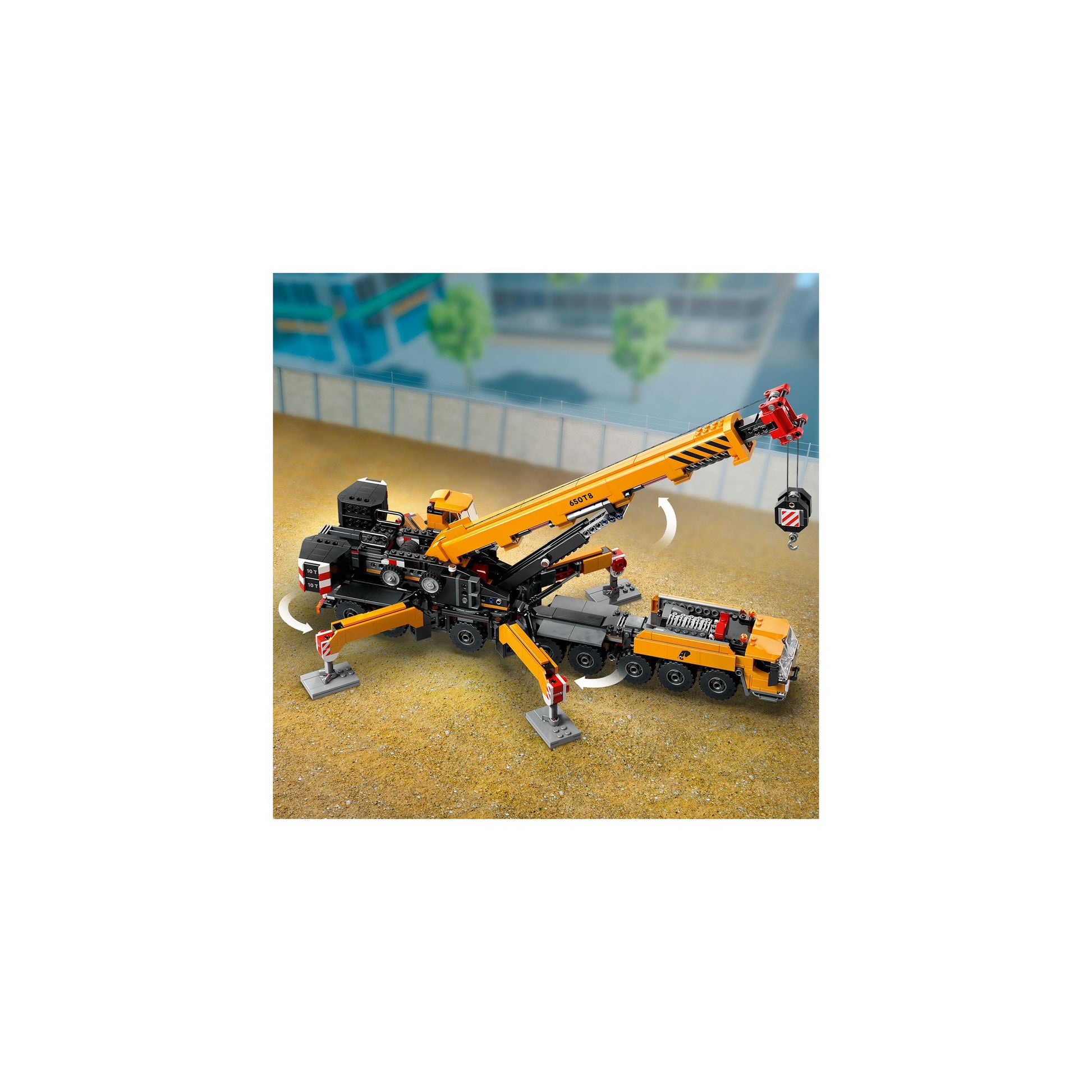 LEGO® City Yellow Mobile Construction Crane Toy Set 60409