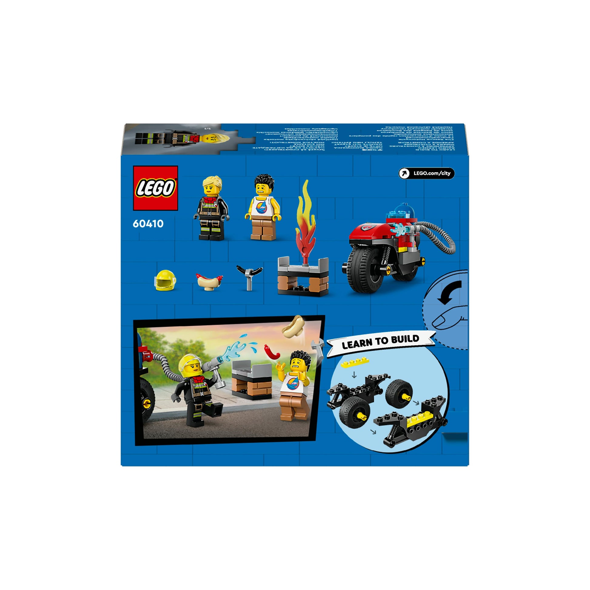 LEGO® City Fire Rescue Motorcycle Building Set 60410