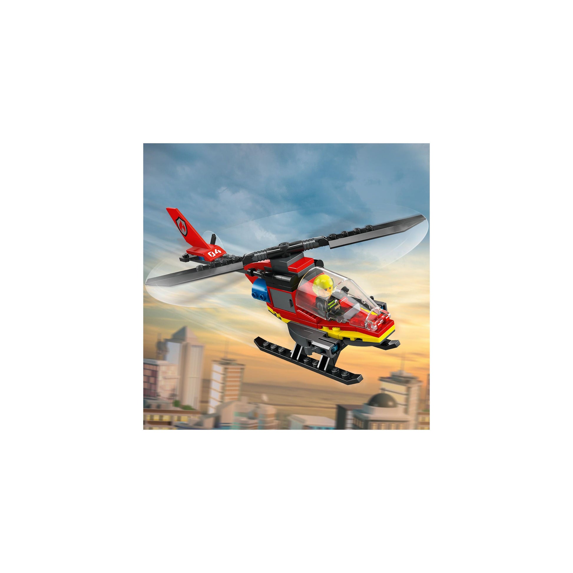 LEGO® City Fire Rescue Helicopter Building Set 60411