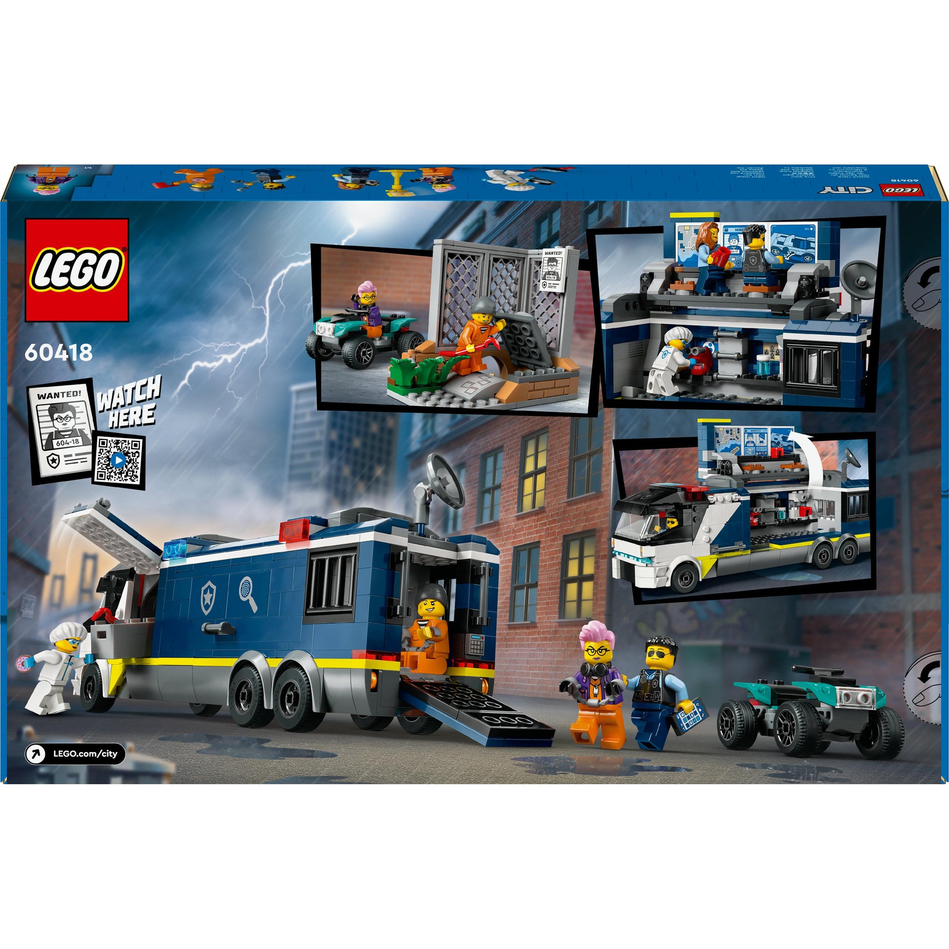 LEGO® City Police Mobile Crime Lab Truck Toy 60418