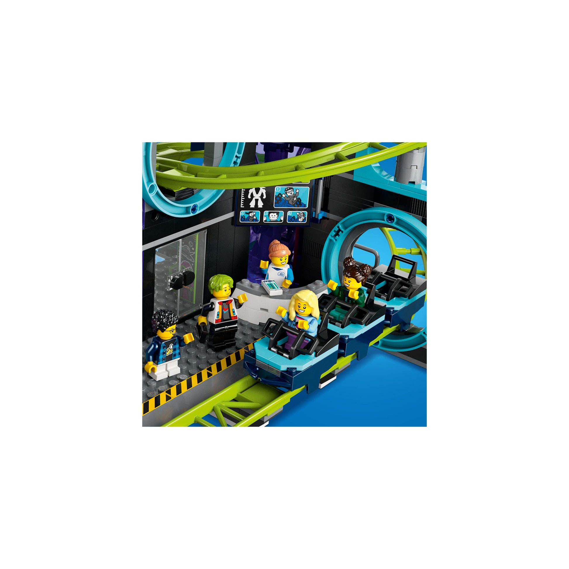 LEGO® City Robot World Roller-Coaster Park Toy 60421