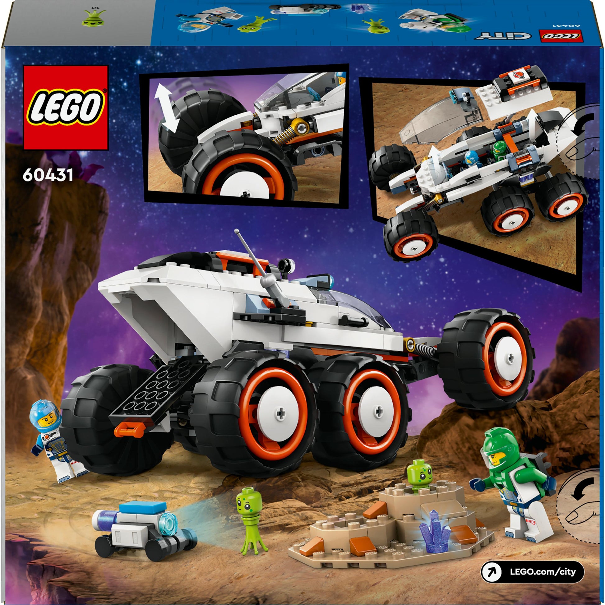 LEGO® City Space Explorer Rover and Alien Life 60431