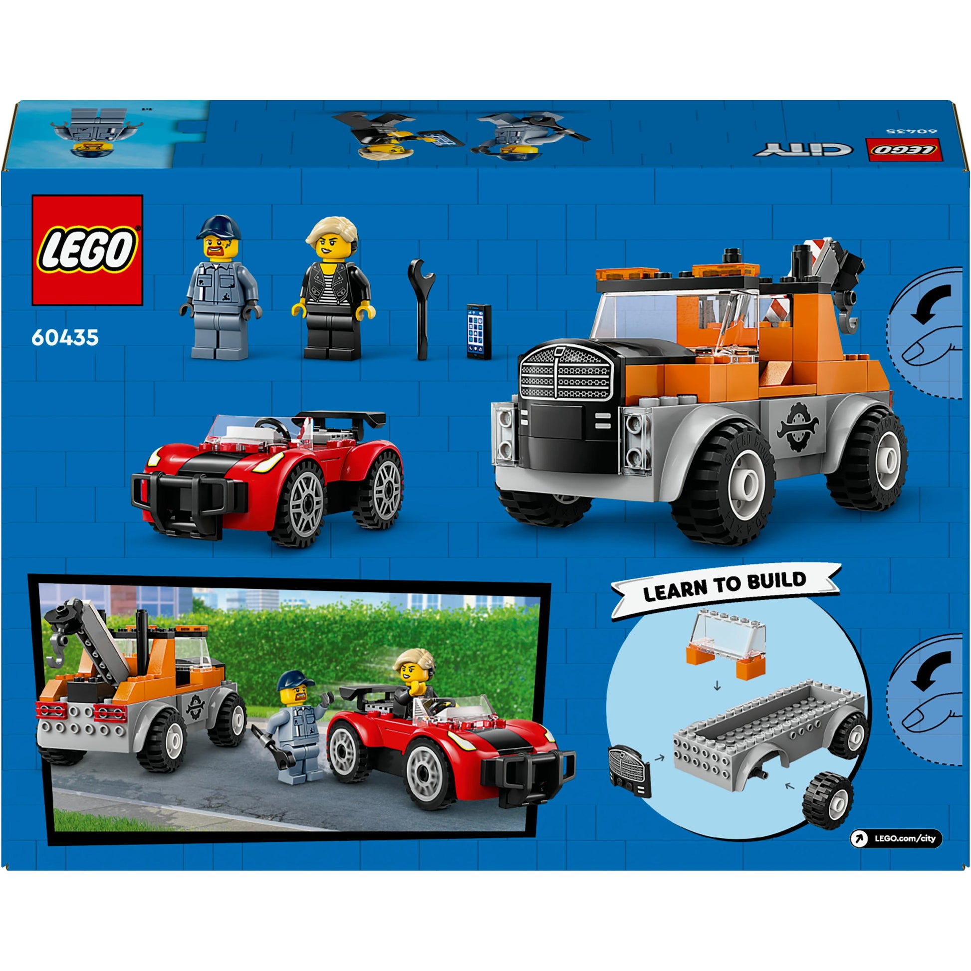 LEGO® City Tow Truck and Sports Car Repair Toy Playset 60435