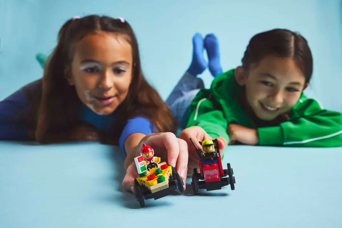 LEGO 60458 Pizza vs. Fire Truck Race Car Pack