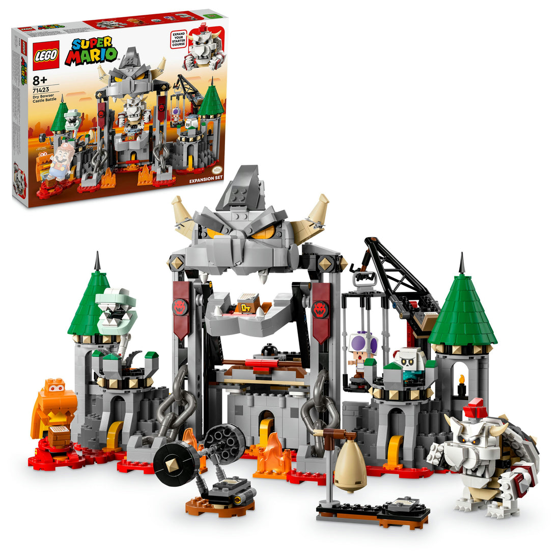 LEGO® Super Mario™ Dry Bowser Castle Battle Expansion Set 71423 (1,321 Pieces)