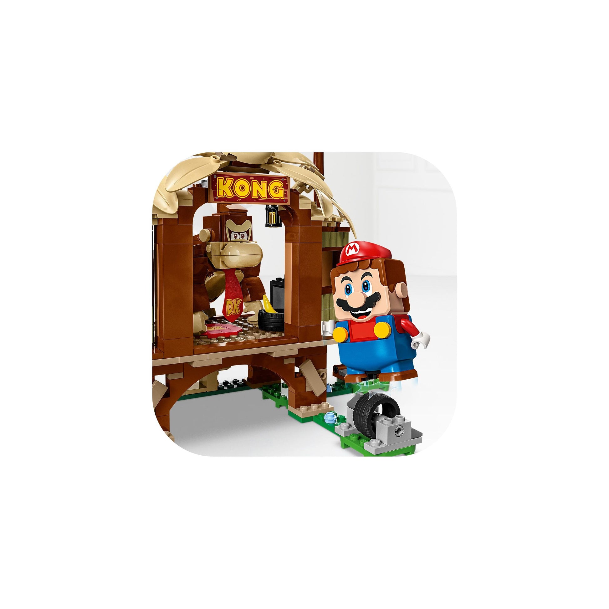 LEGO® Super Mario™ Donkey Kong’s Tree House Expansion Set 71424 Building Toy Set (555 Pieces)