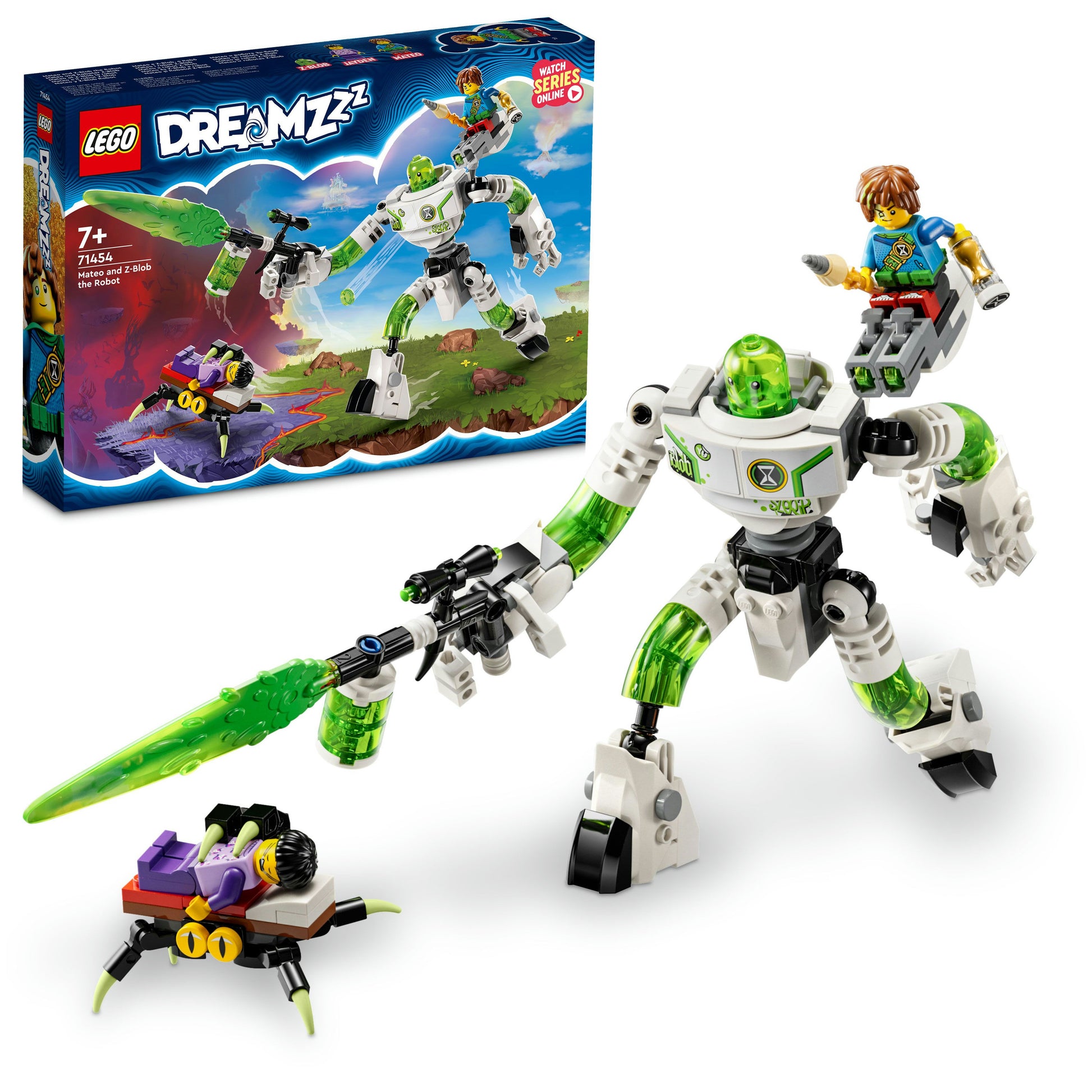 LEGO® DREAMZzz™ Mateo and Z-Blob the Robot 71454 Building Toy Set (237 Pieces)