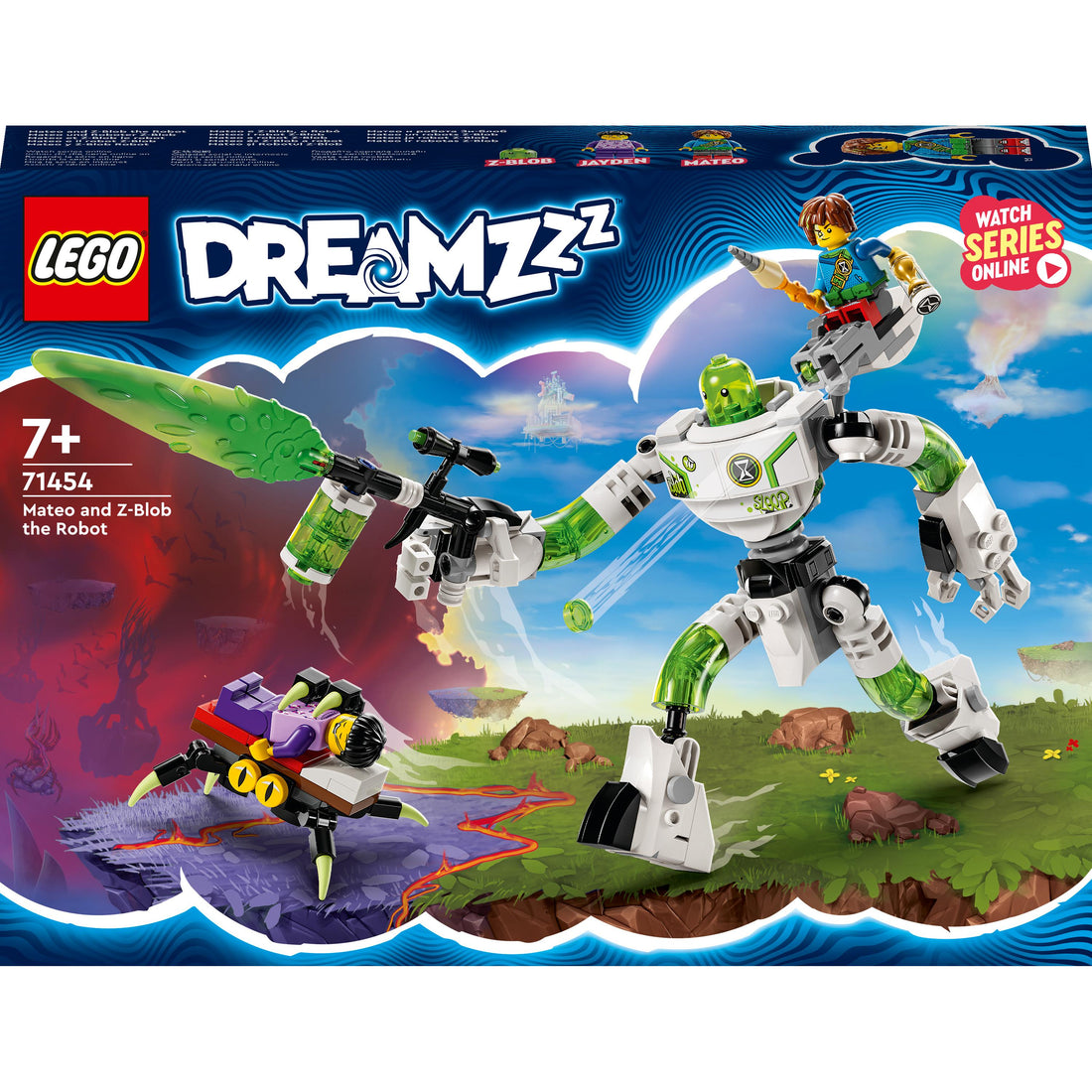 LEGO® DREAMZzz™ Mateo and Z-Blob the Robot 71454 Building Toy Set (237 Pieces)