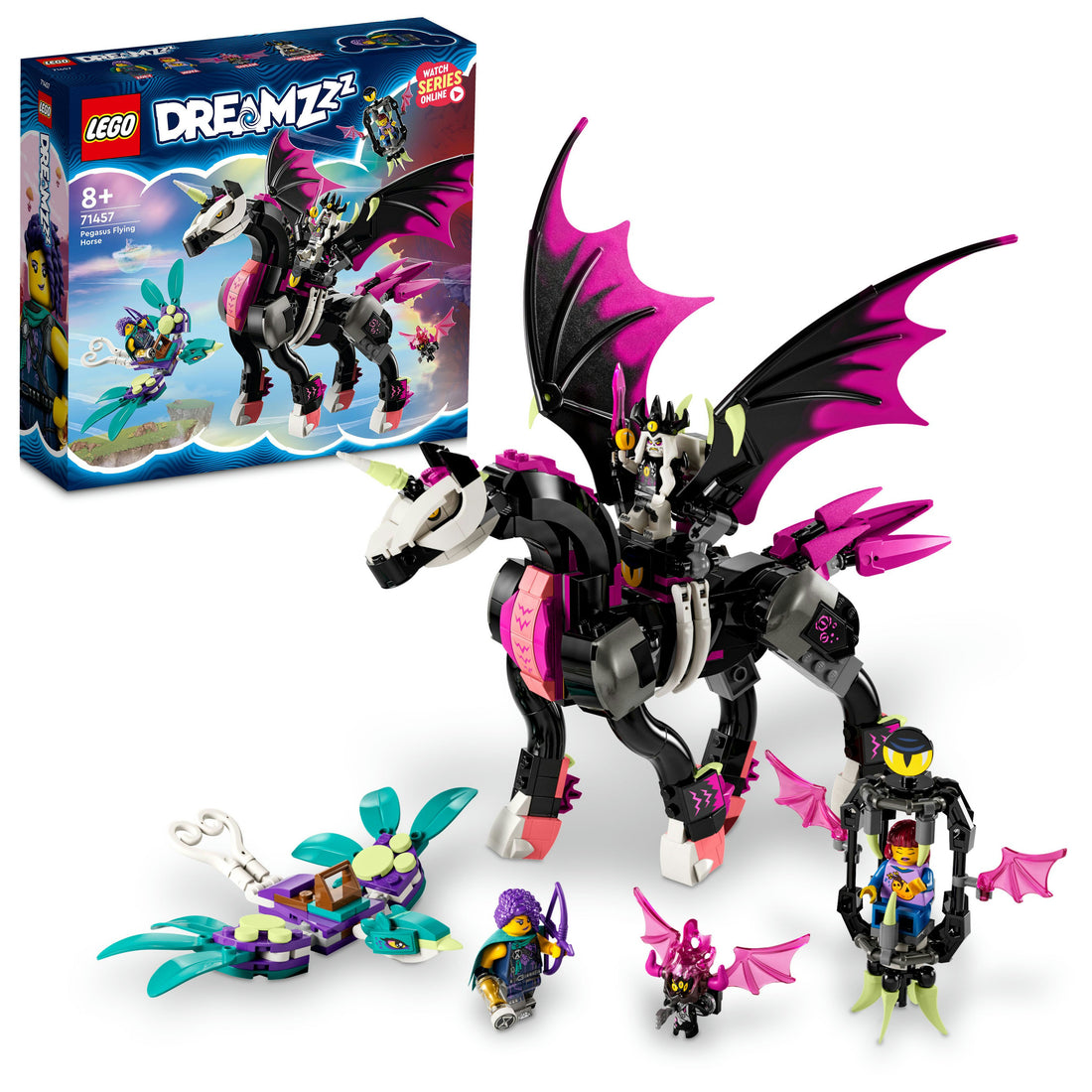 LEGO® DREAMZzz™ Pegasus Flying Horse 71457 Building Toy Set (482 Pieces)