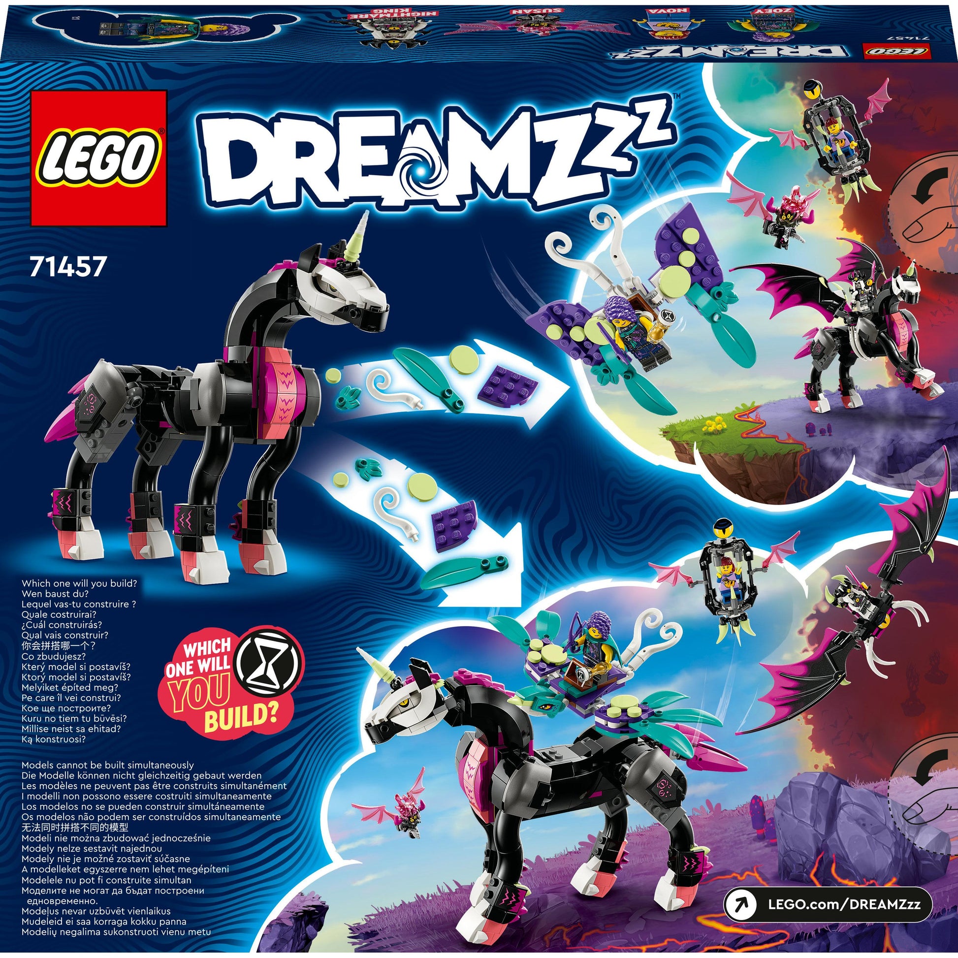 LEGO® DREAMZzz™ Pegasus Flying Horse 71457 Building Toy Set (482 Pieces)