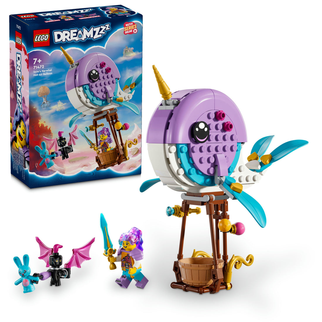 LEGO® DREAMZzz™ Izzie's Narwhal Hot-Air Balloon 71472