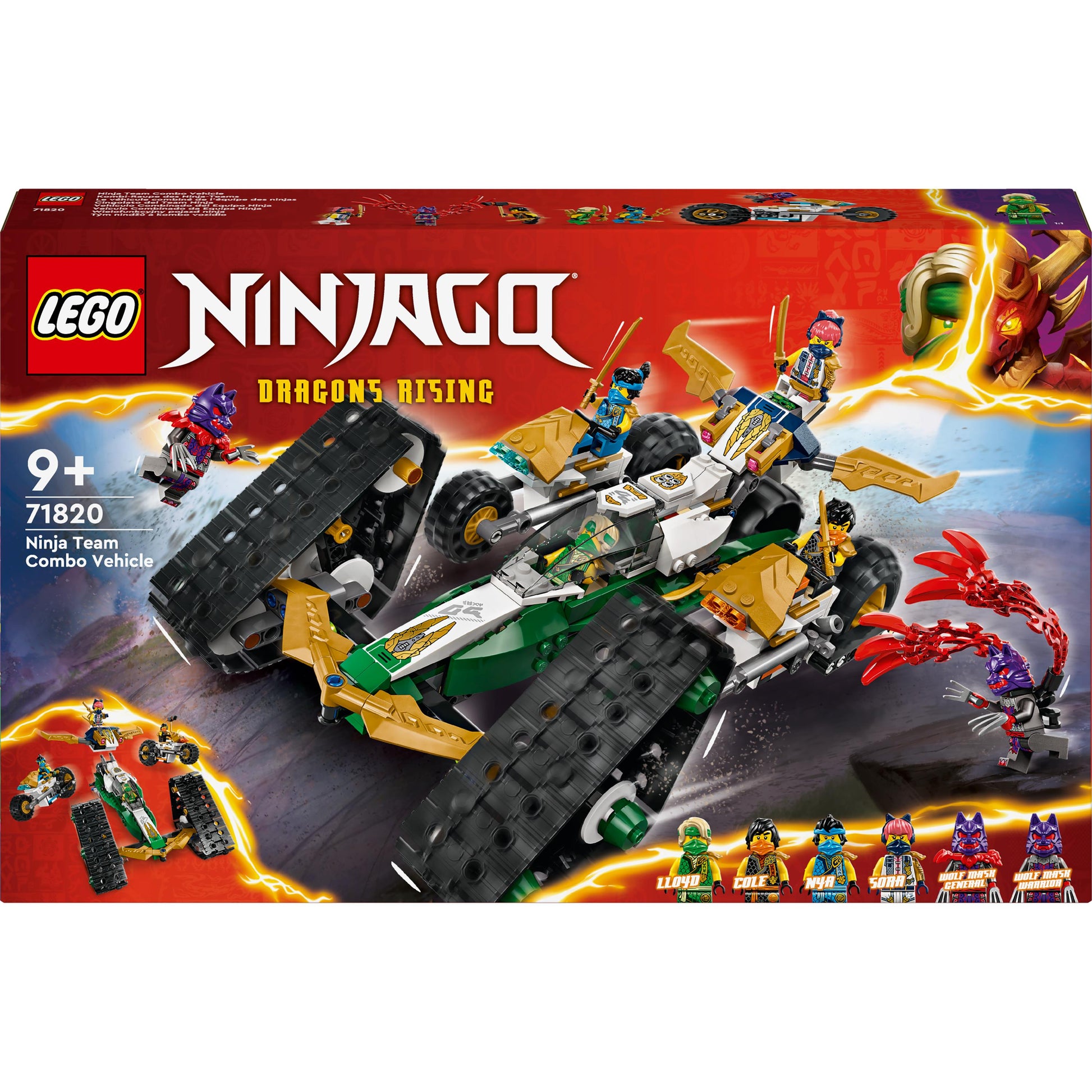 LEGO® NINJAGO® Ninja Team Combo Vehicle 4-in-1 Toy 71820