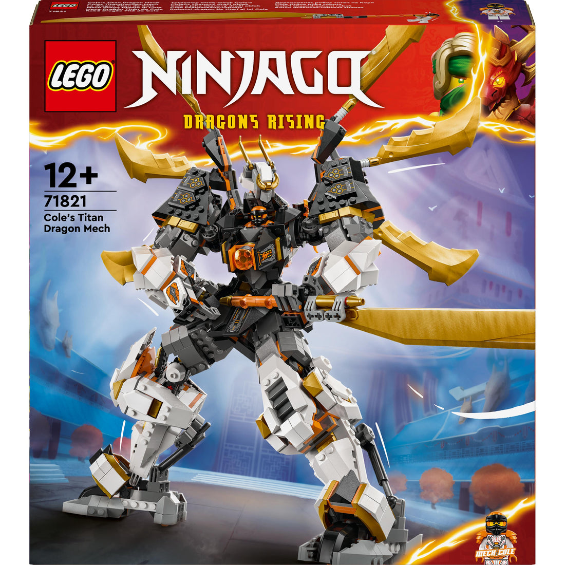 LEGO® NINJAGO® Cole’s Titan Dragon Mech Adventure Toy 71821