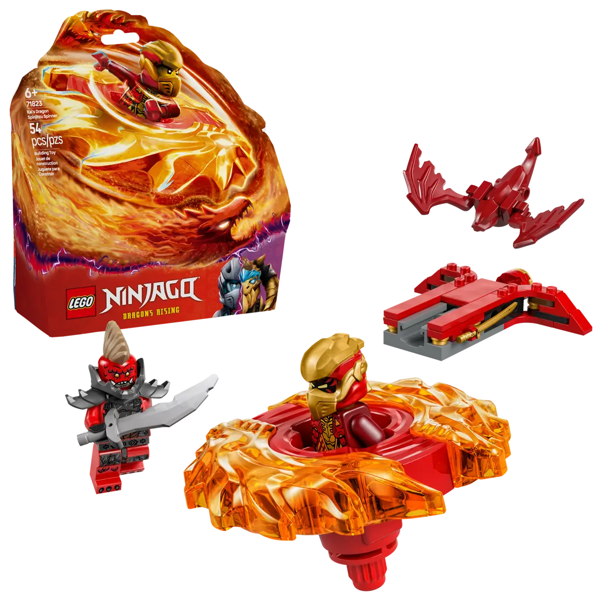 LEGO 71823 Kai's Dragon Spinjitzu Spinner