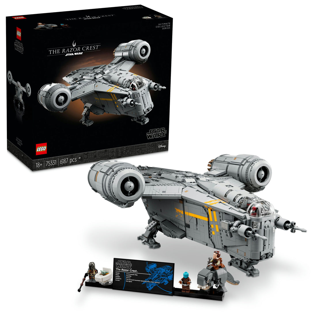 LEGO® Star Wars™ The Razor Crest™ 75331 Building Kit (6,186 Pieces)