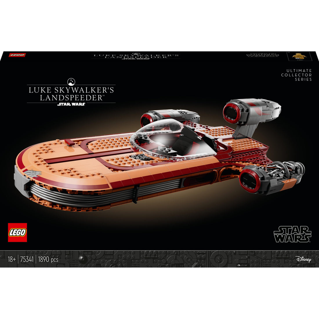 مجموعة بناء المركبة فائقة السرعة™ خاصة لوك سكاي ووكر 75341 من LEGO® Star Wars™ (1890 قطعة)