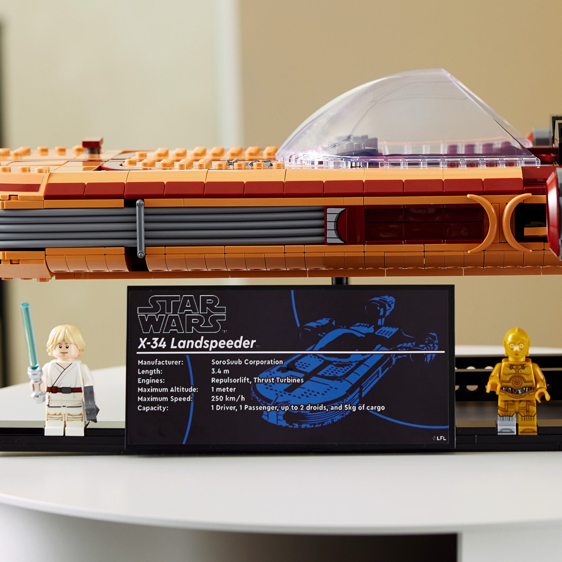 LEGO® Star Wars™ Luke Skywalker’s Landspeeder™ 75341 Building Kit (1,890 Pieces)